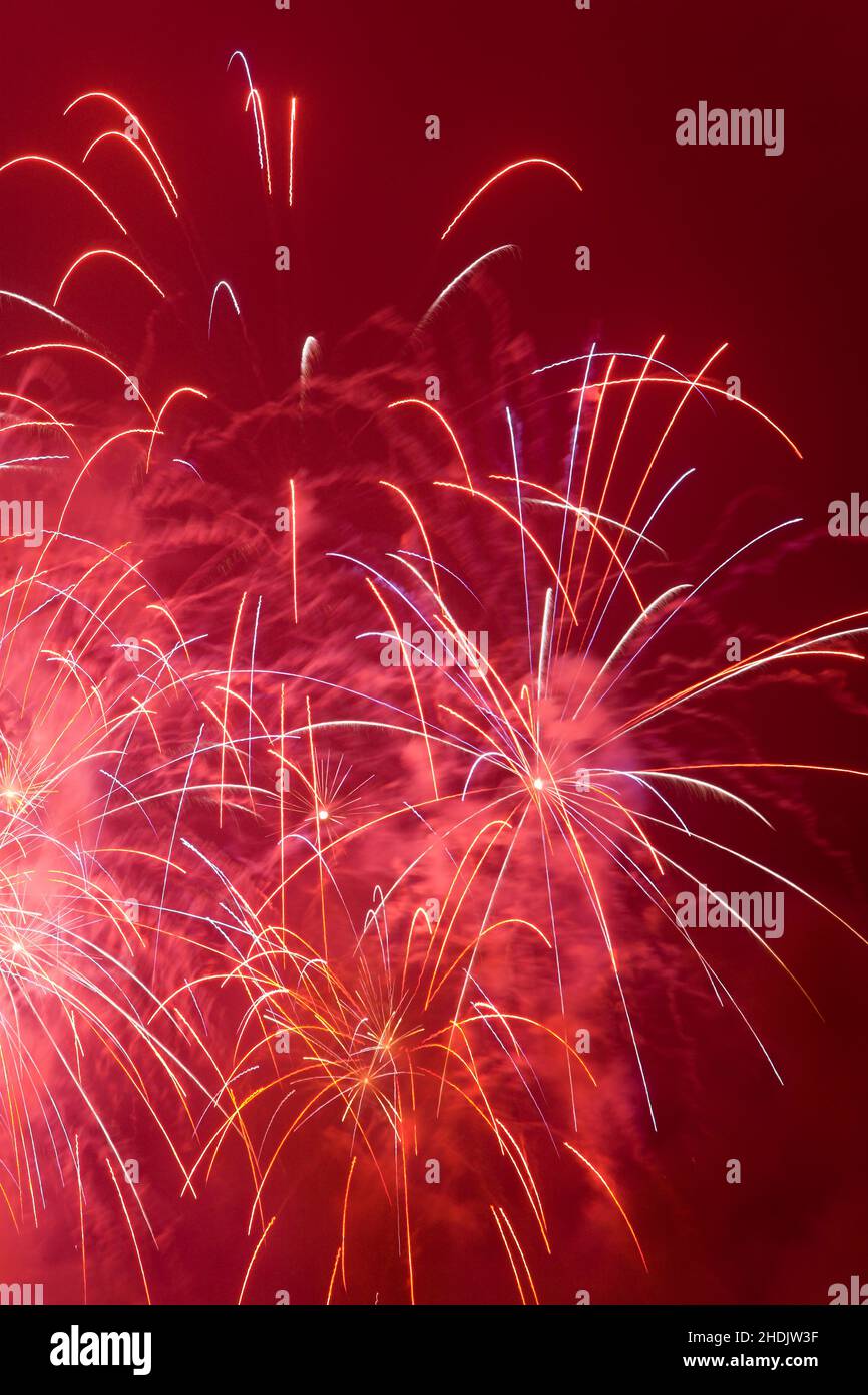 Silvester, Feuerwerk, Silvestereves, Feuerwerk Stockfoto