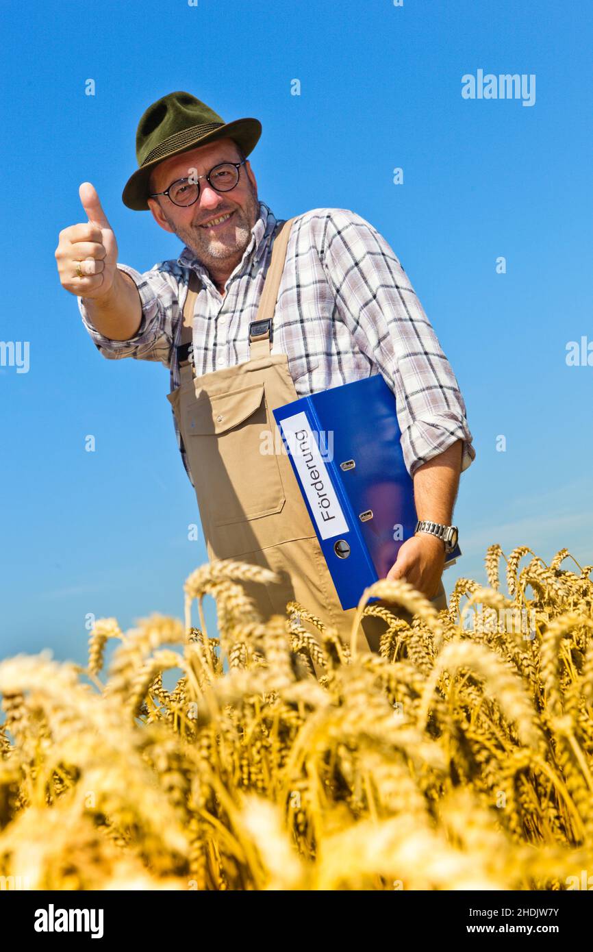 Landwirte, Beihilfen, Agrarsubventionen, Landwirte, Agrarsubventionen Stockfoto