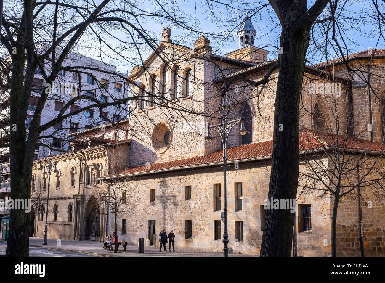 Kirche von San Nicolás de Bari in Pamplona. Navarra, Spanien. Stockfoto