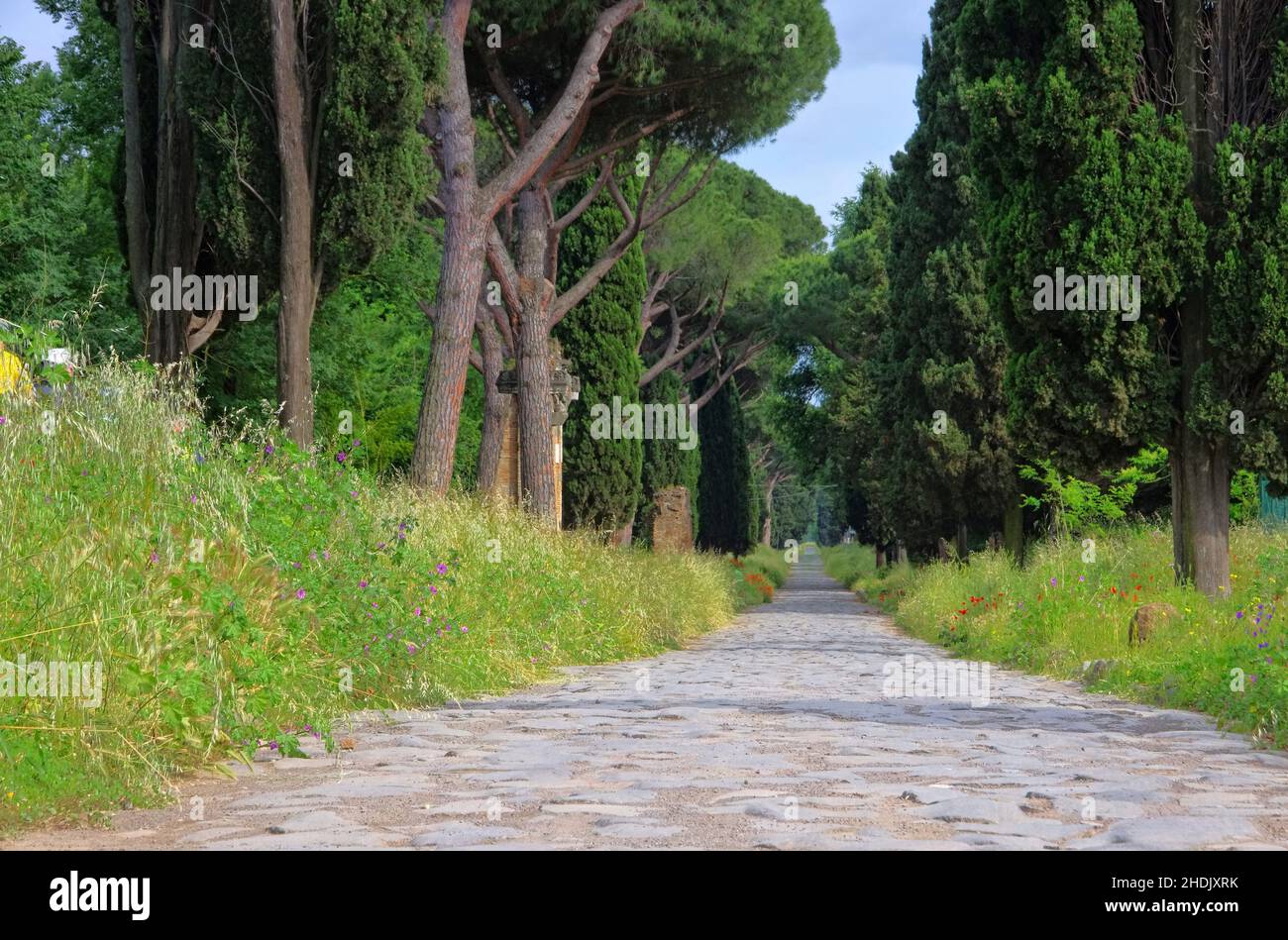 Fußweg, über appia, Appian Way, Wanderwege Stockfoto