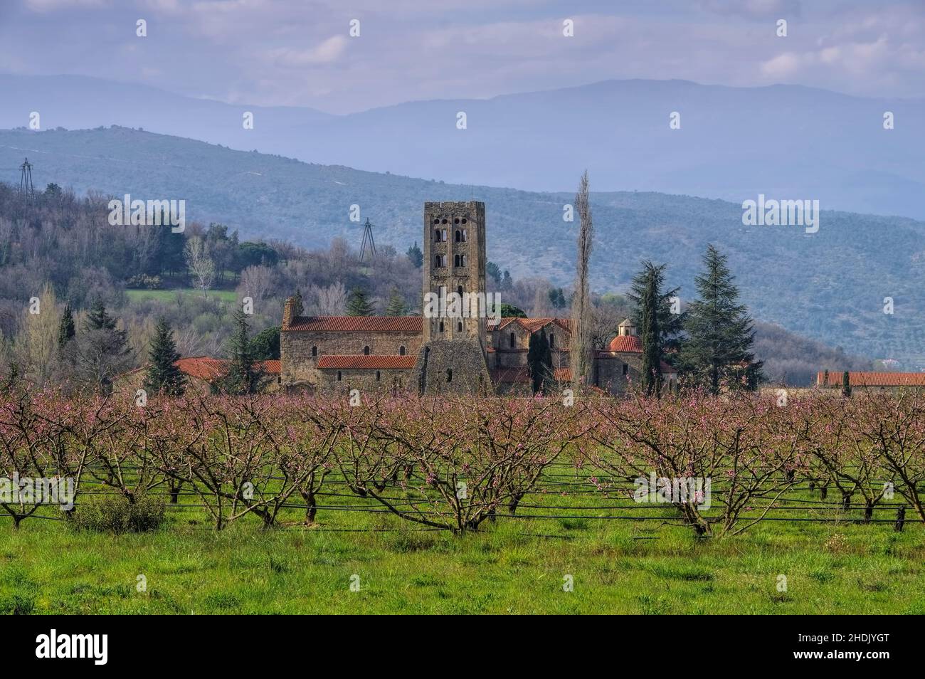 Kloster, pyrenäen, benediktinerkloster, Saint michel de cuxa, Klöster, benediktinerkloster Stockfoto