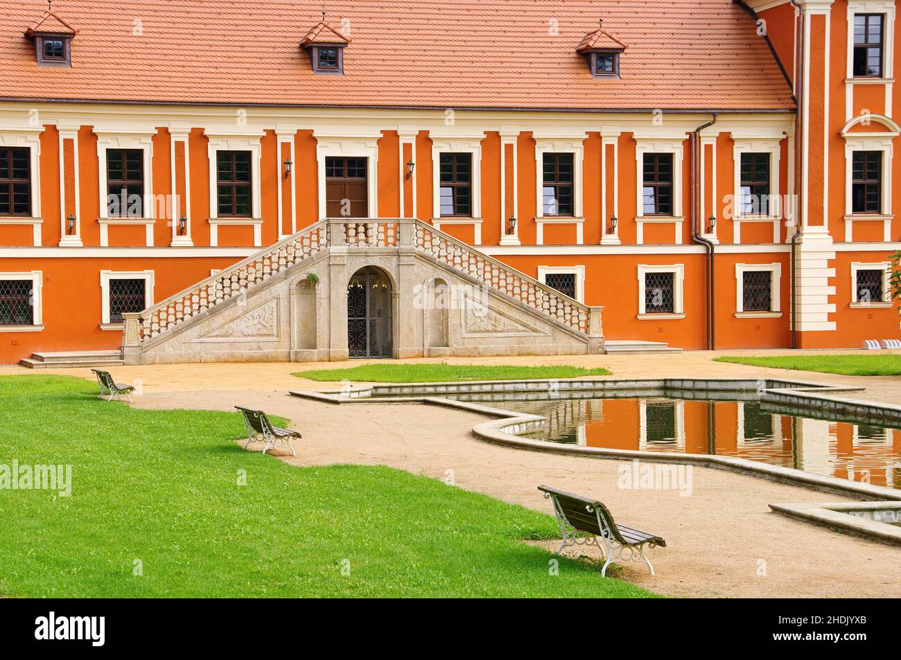 Lustpalast, ostrow, Lustpaläste Stockfoto