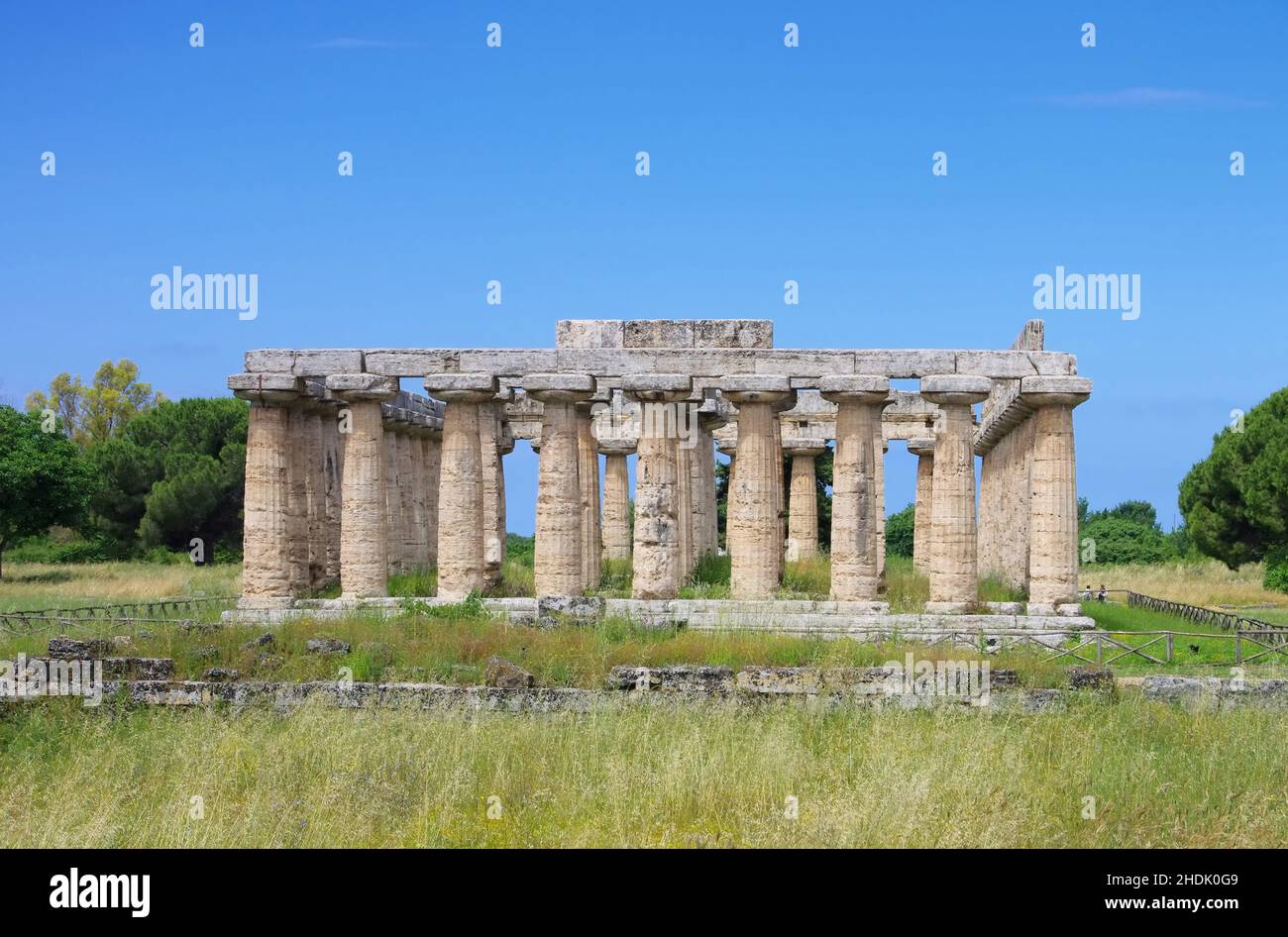 paestum, griechischer Tempel, kampanien, Paestums, griechische Tempel, Campanias Stockfoto