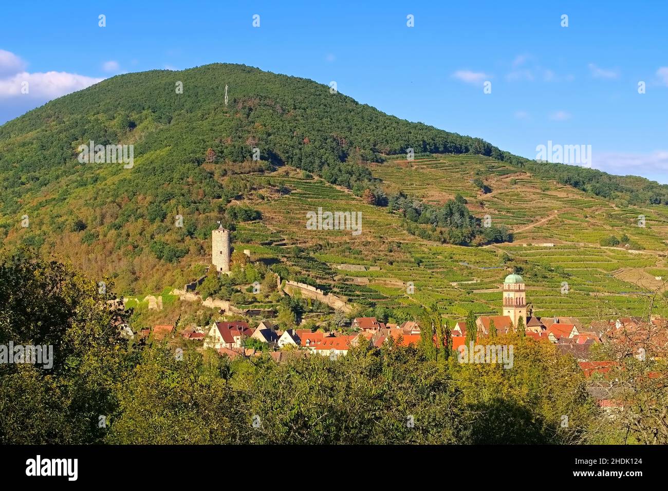 elsass, kaysersberg, Alsaces, Kaysersbergs Stockfoto