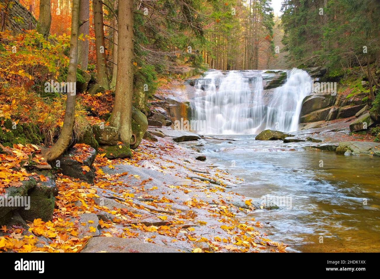 Mummelfall Stockfoto