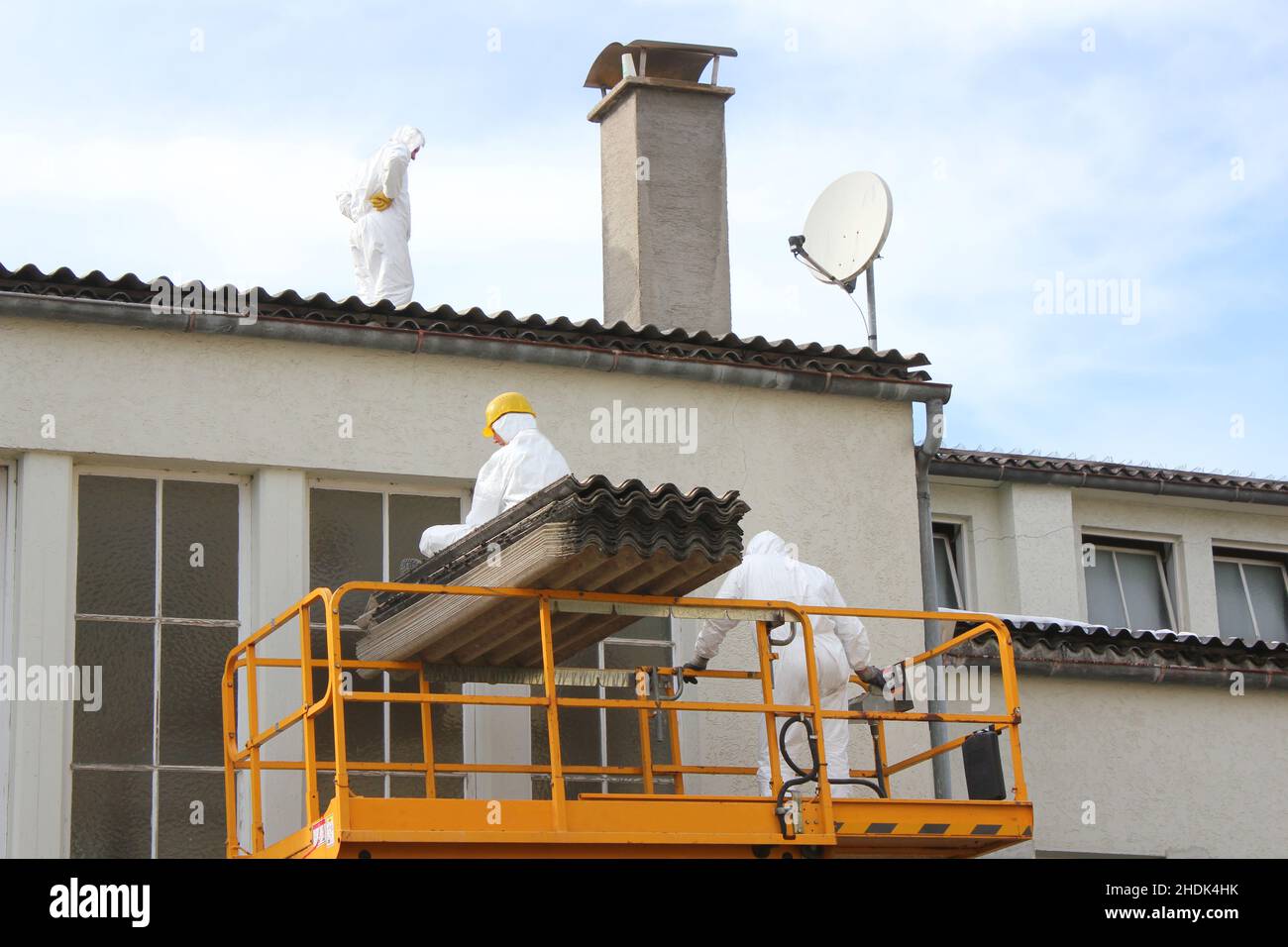 Stilllegung, Asbest Stockfoto