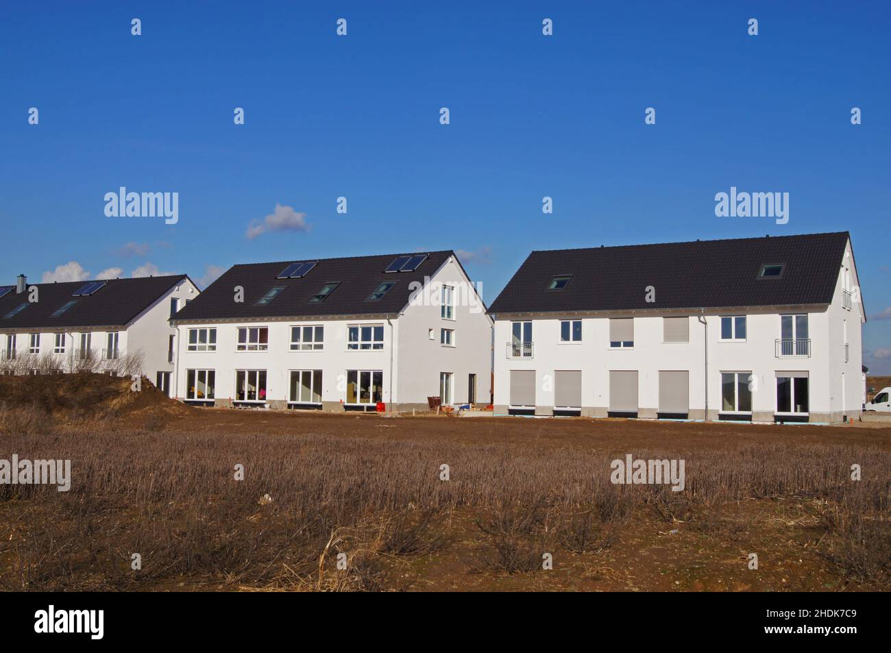 Mietshaus, Wohnungsbau, Mietshaus, Wohnbau Stockfoto