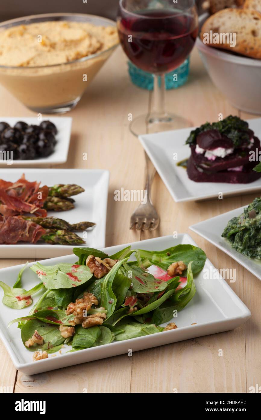 Restaurant, Vorspeise, Antipasto, Restaurants, Vorspeisen, Antipastos Stockfoto
