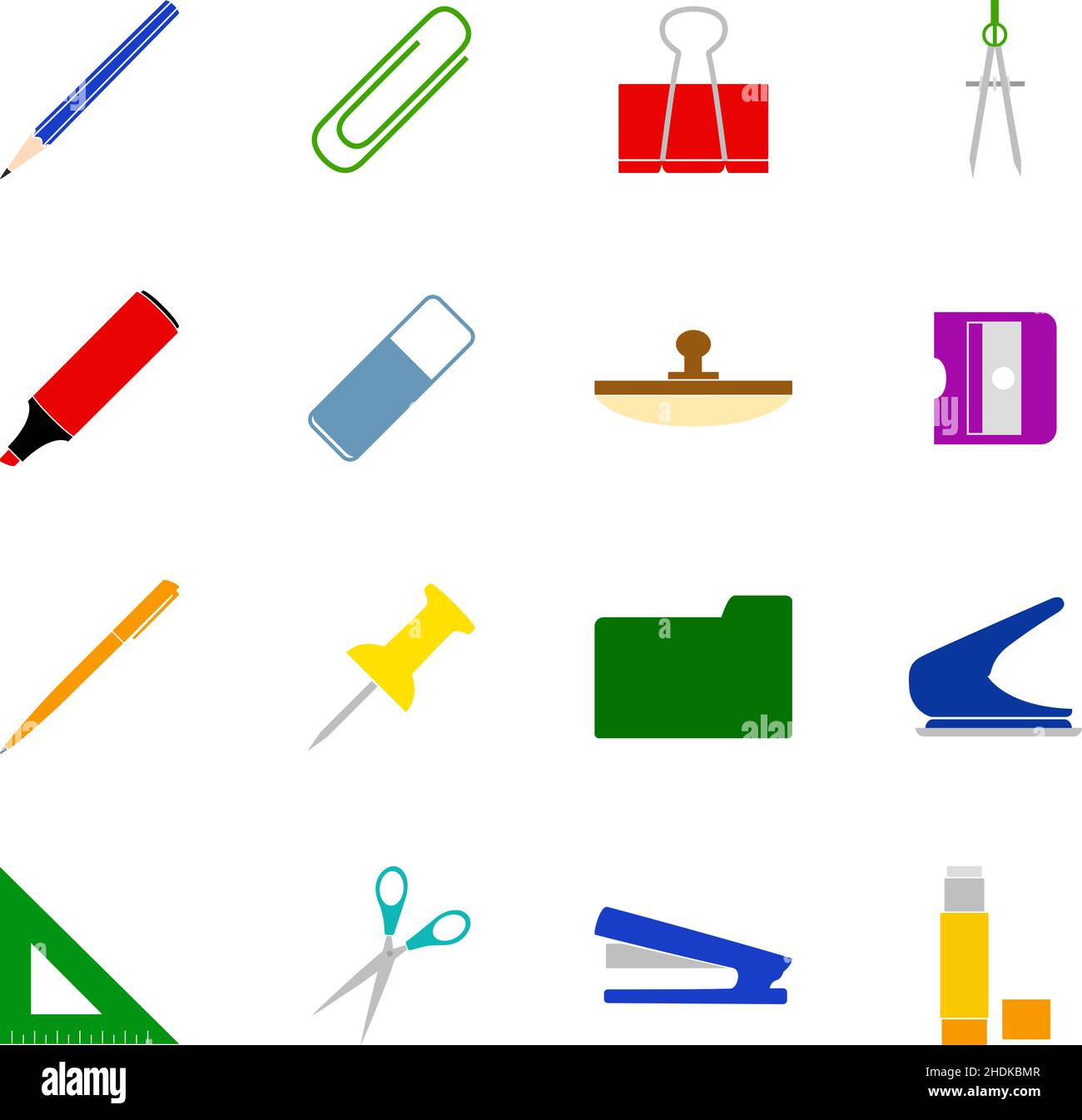 Briefpapier symbole Ausgeschnittene Stockfotos und -bilder - Alamy