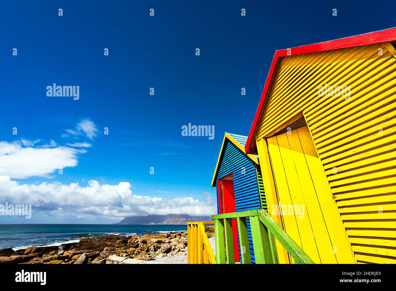 Kabine, muizenberg, falsche Bucht, Kabinen, muizenbergs, Falsche Schächte Stockfoto