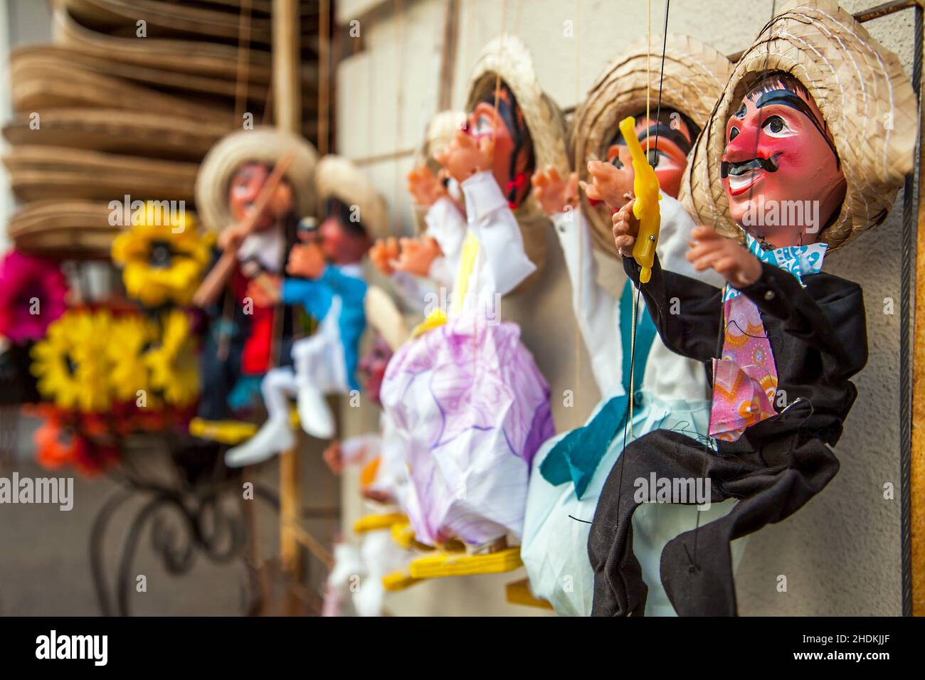 Puppen, Puppentheater, Puppentheater, Puppentheater Stockfoto