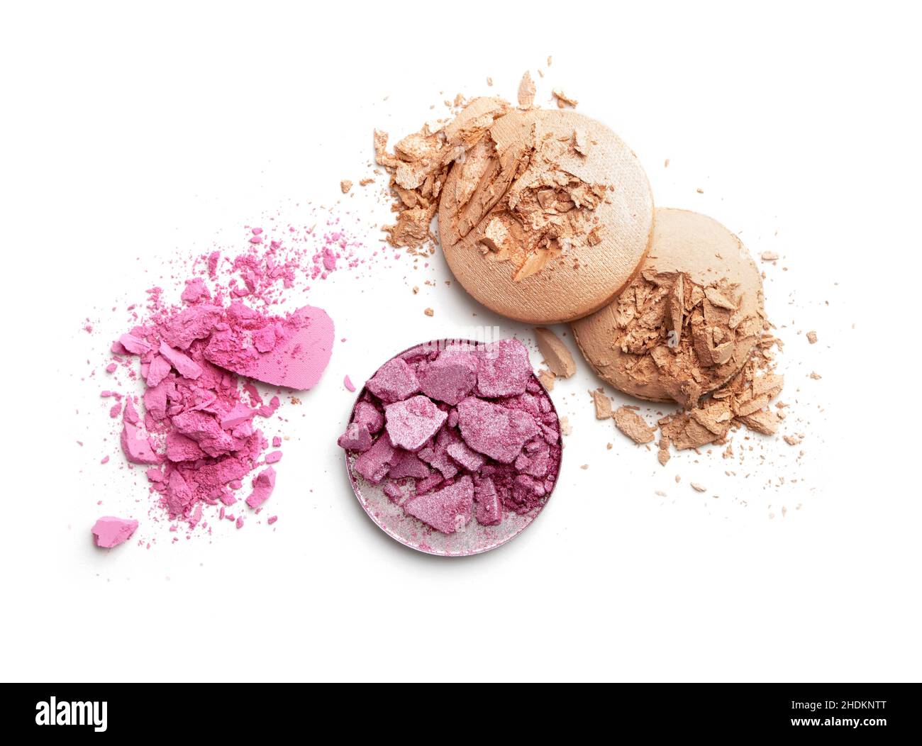 Rosa, Bronze, Lidschatten, Rosa, Bronzen, Lidschatten Stockfoto