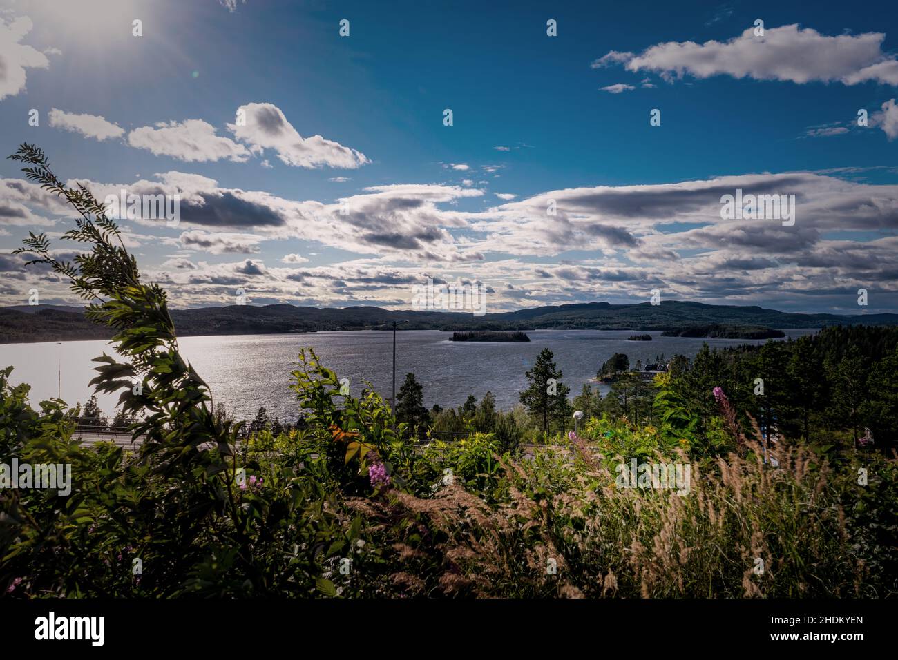 Eine Bucht an der Küste im Nationalpark Höga kusten Stockfoto