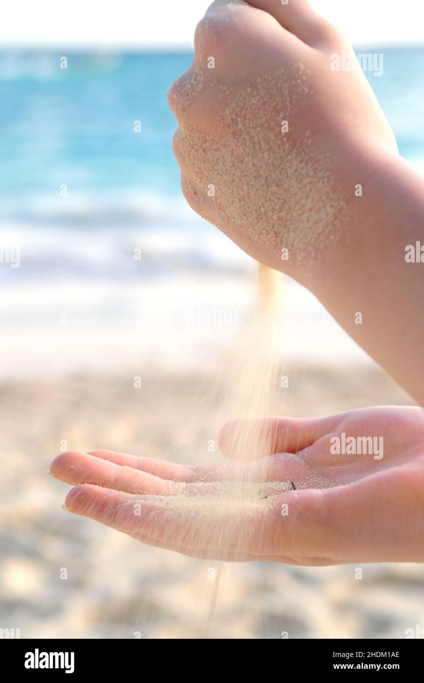 Sand, Unbeständigkeit, Flucht, Sand, Unbeständigkeit, Flucht, Flucht, Flucht Stockfoto