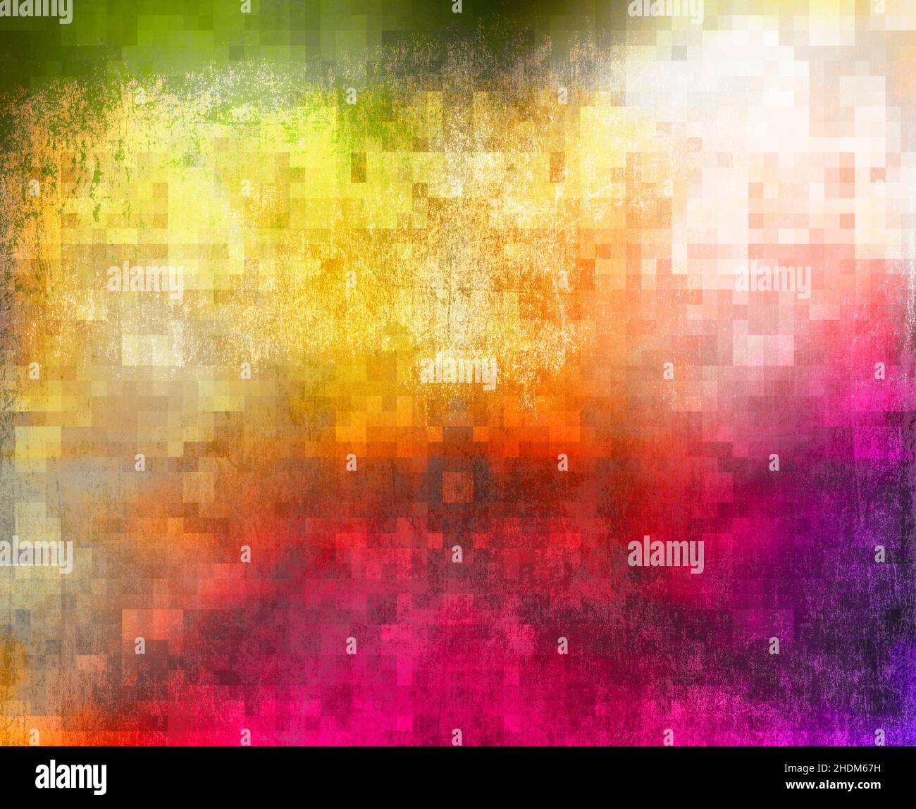 Raster, Quadrate, Farbführer, Pixel, Raster, Quadratische, farbige Hilfslinien Stockfoto