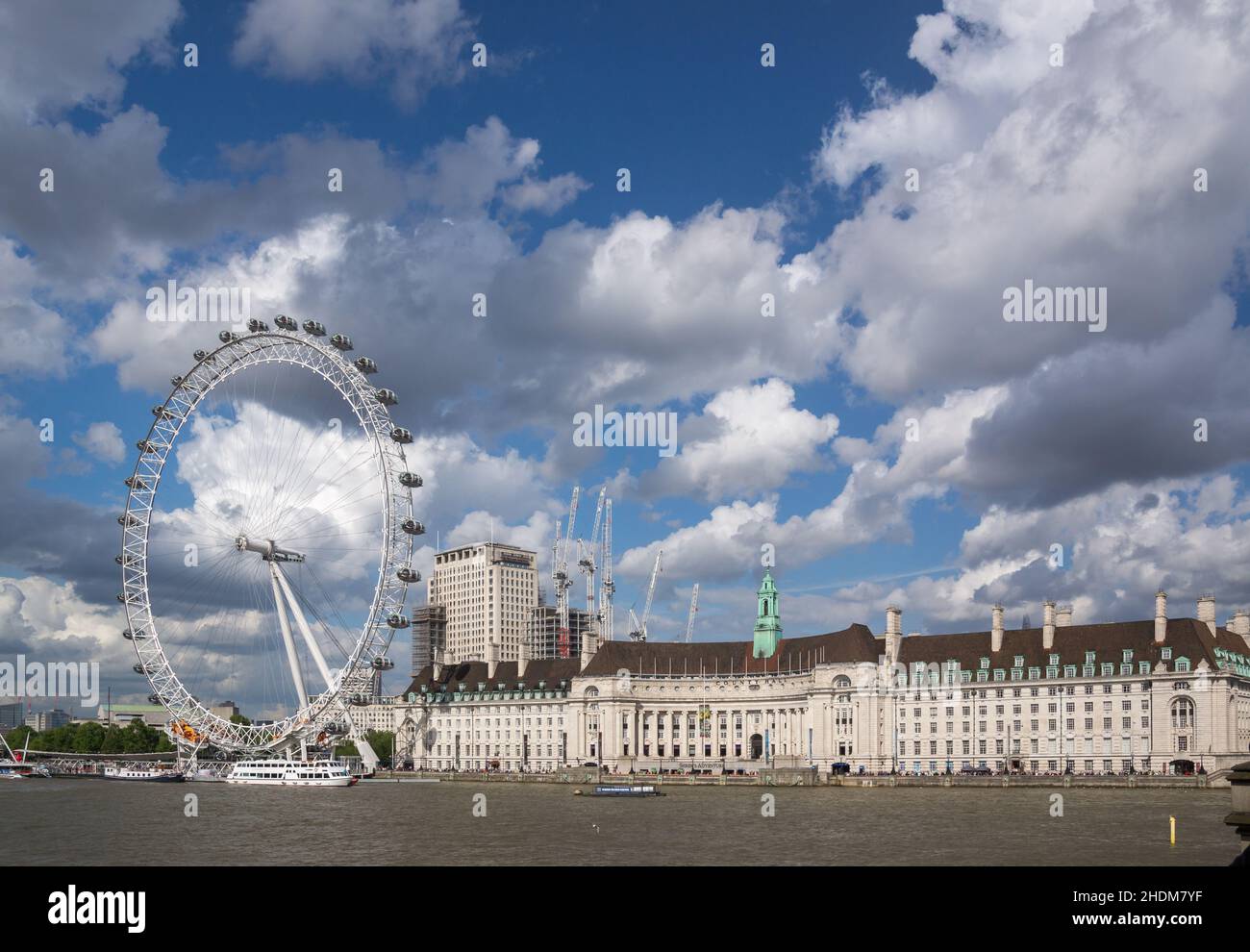 london, Millennium-Rad, County Hall, londons, Millennium-Räder Stockfoto