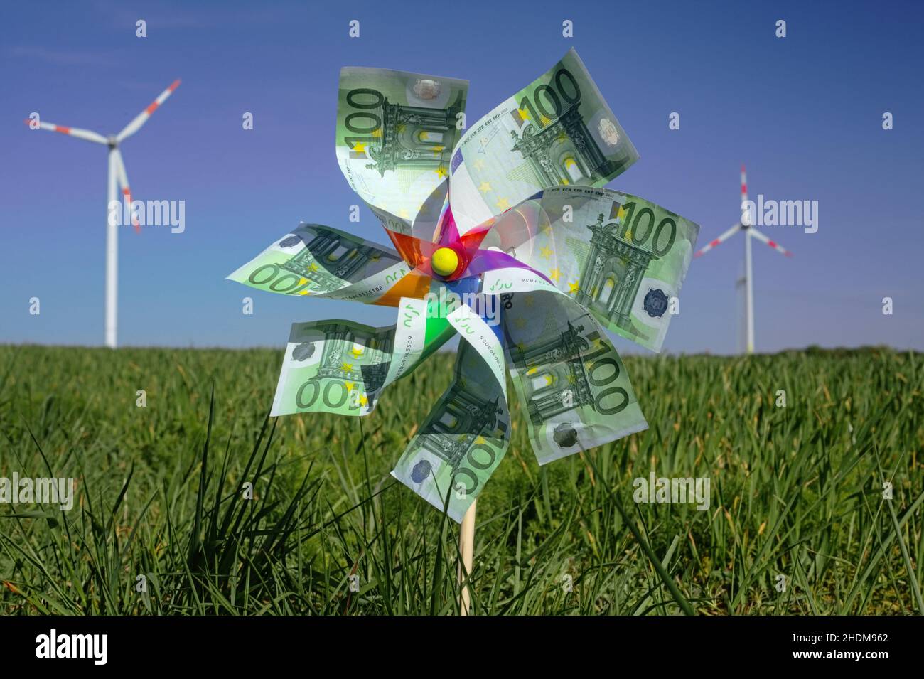 windrad, grüner Strom, Windkraft, Windrad, Wind Stockfoto