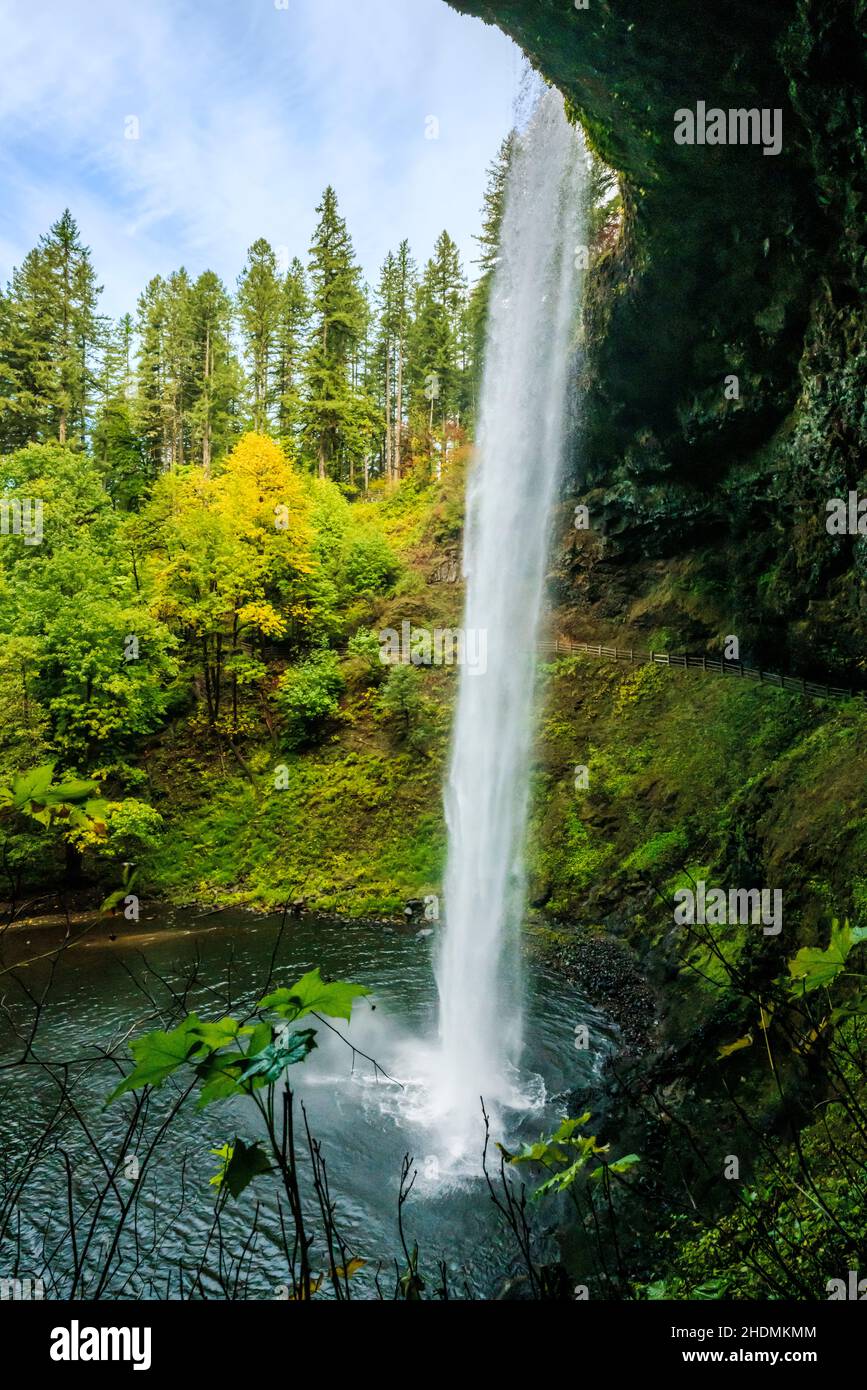 South Falls; Trail of Ten Falls; Silver Falls State Park; Oregon; USA Stockfoto