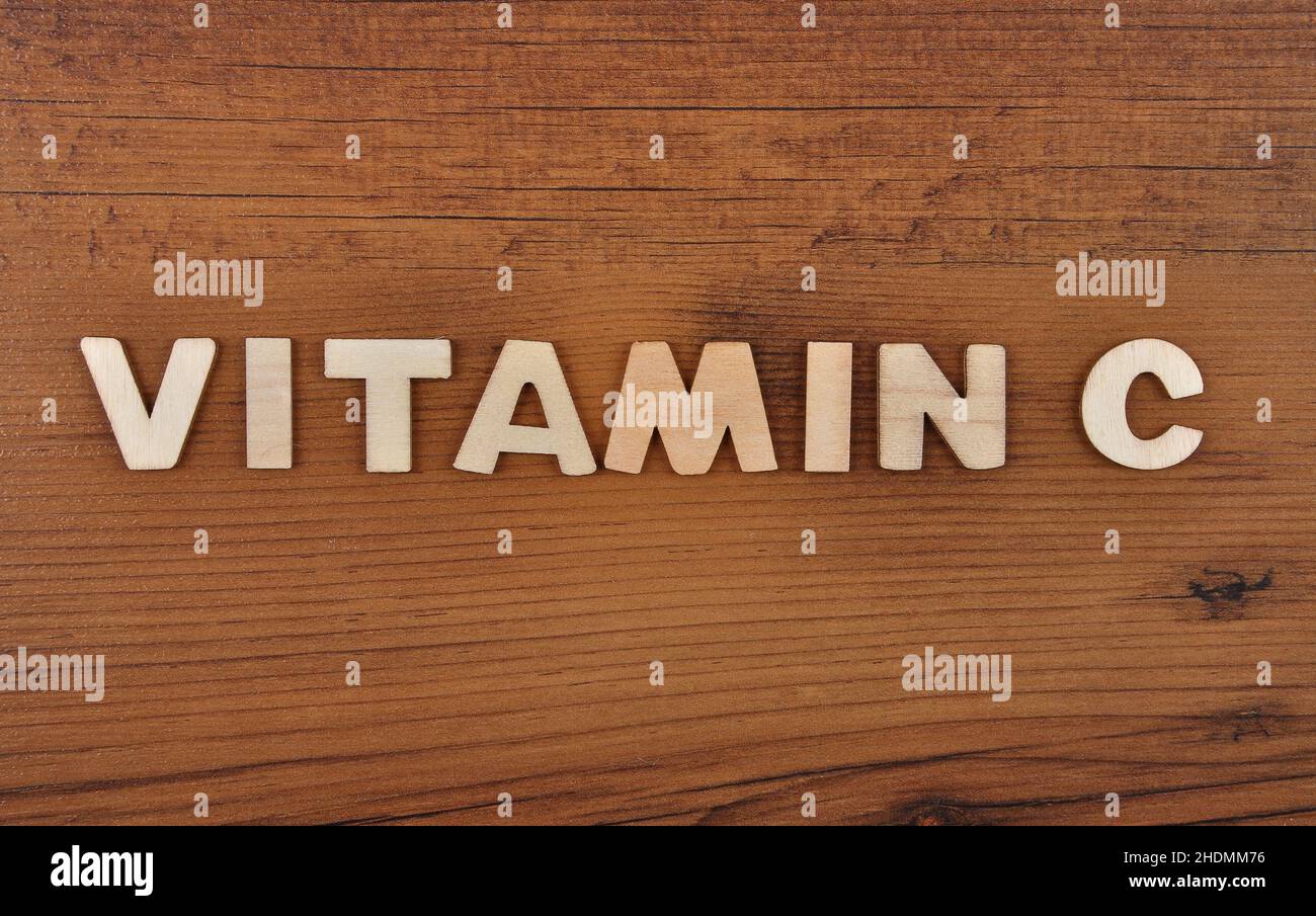 Briefe, Schreiben, Vitamin C, Brief, Vitamin cs Stockfoto