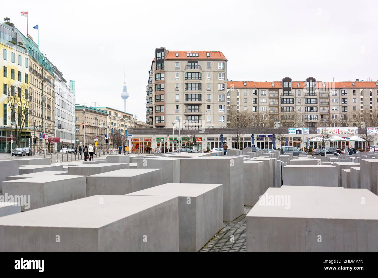 denkmal für die ermordeten juden europas, Holocaust-Denkmäler, Holocaust-Mahnmal, Denkmal für die ermordeten juden Europas, Holocaust Stockfoto