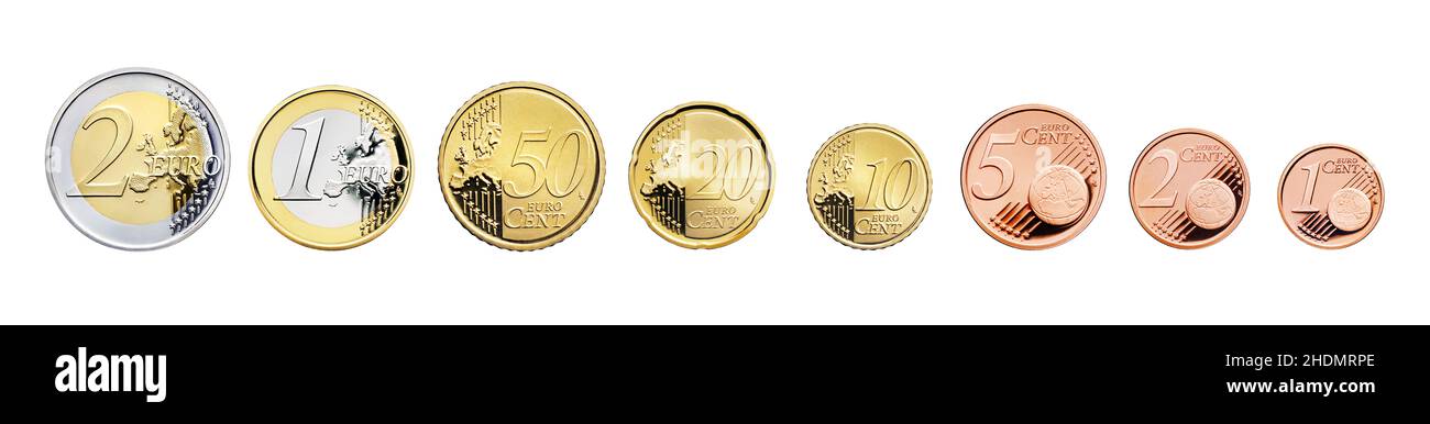 euro, Münze, Cent, Euromünze, Münzstätten, Cent, Münzen Stockfoto