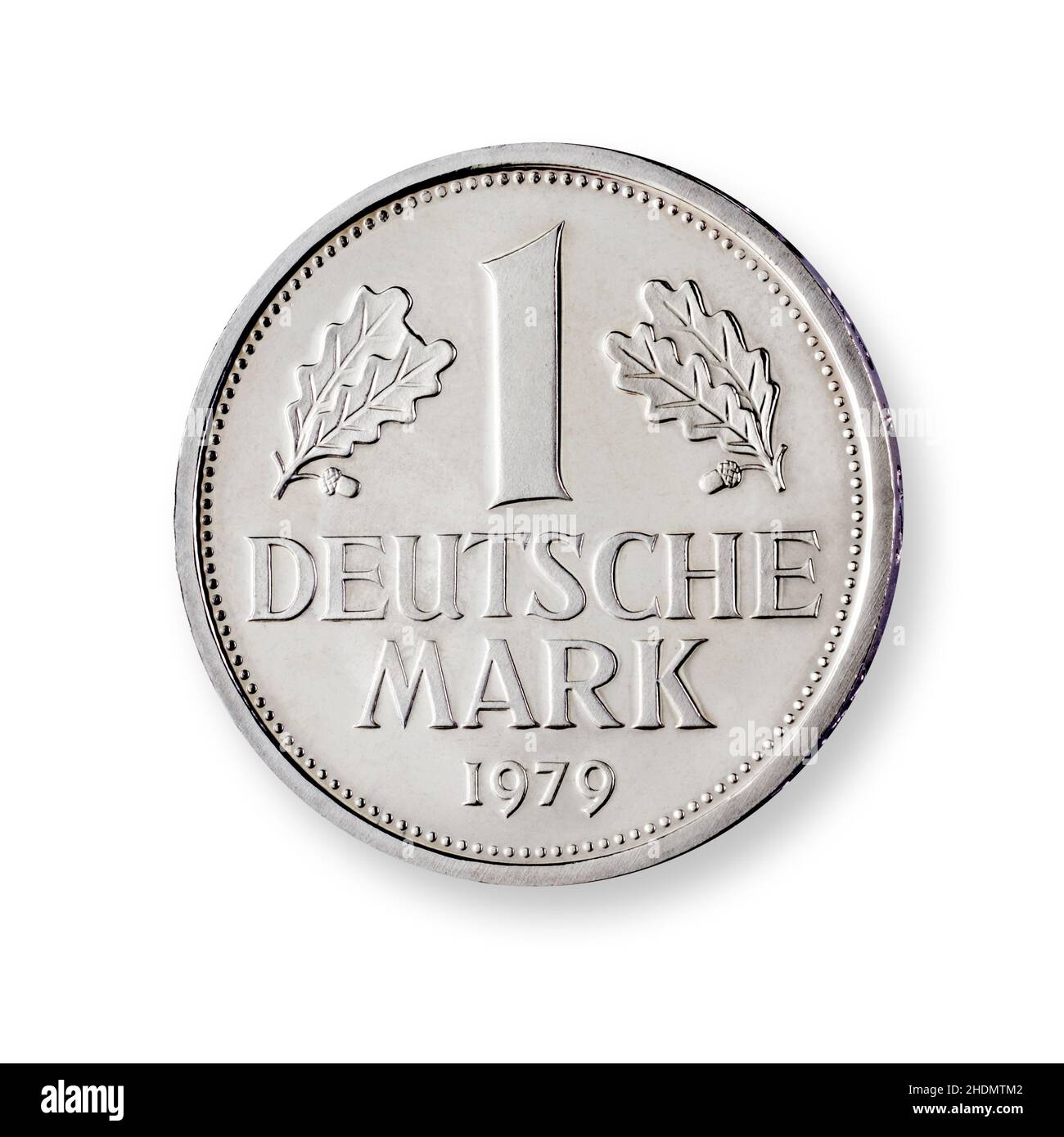 Münze, deutsche Mark, Münzen, deutsche Mark Stockfoto