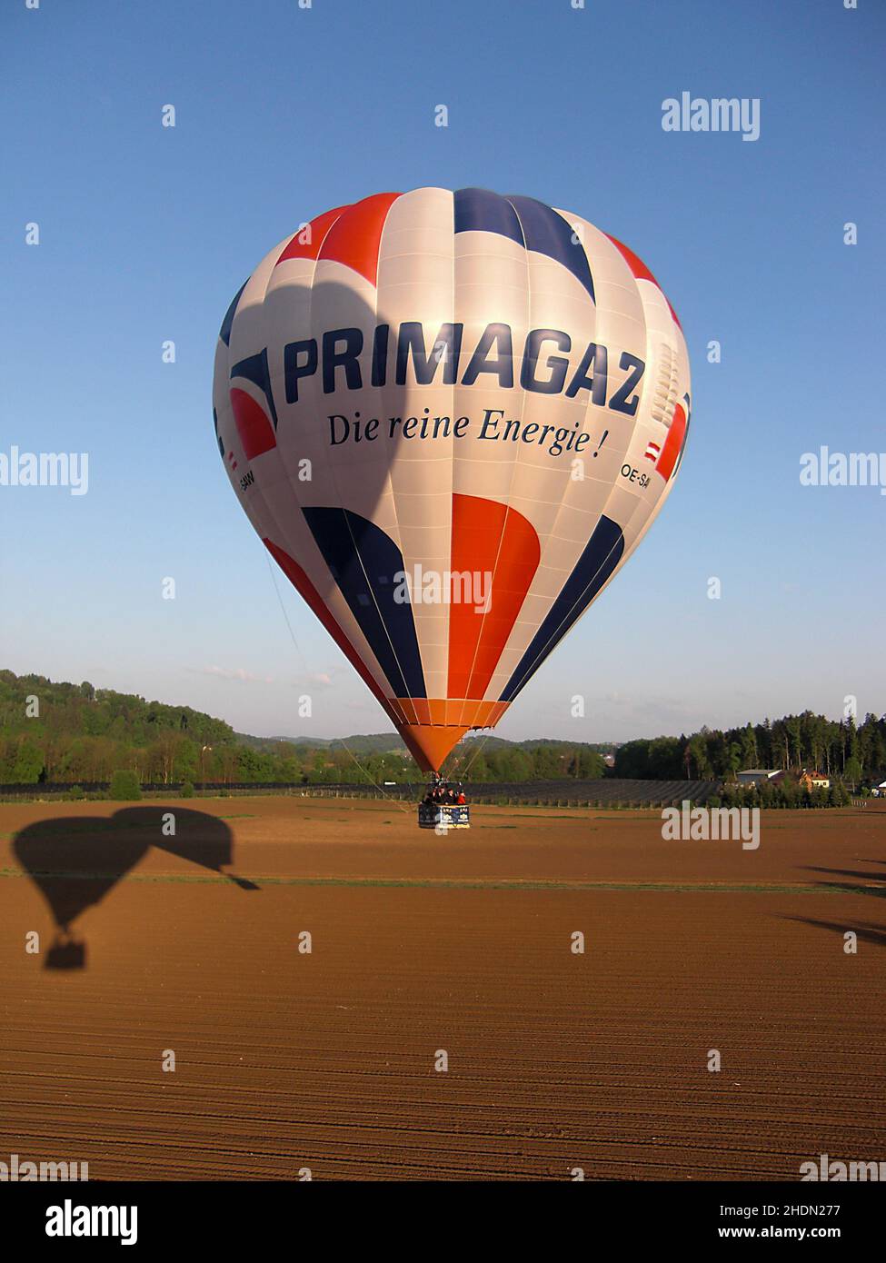 Heißluftballon, Ballonfahrt, Heißluftballons, Ballonfahrten Stockfoto