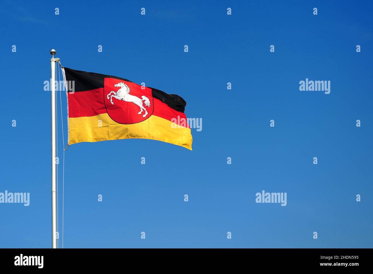 deutschland, Flagge, niedersachsen, deutschland, Flaggen, niedersachsen Stockfoto