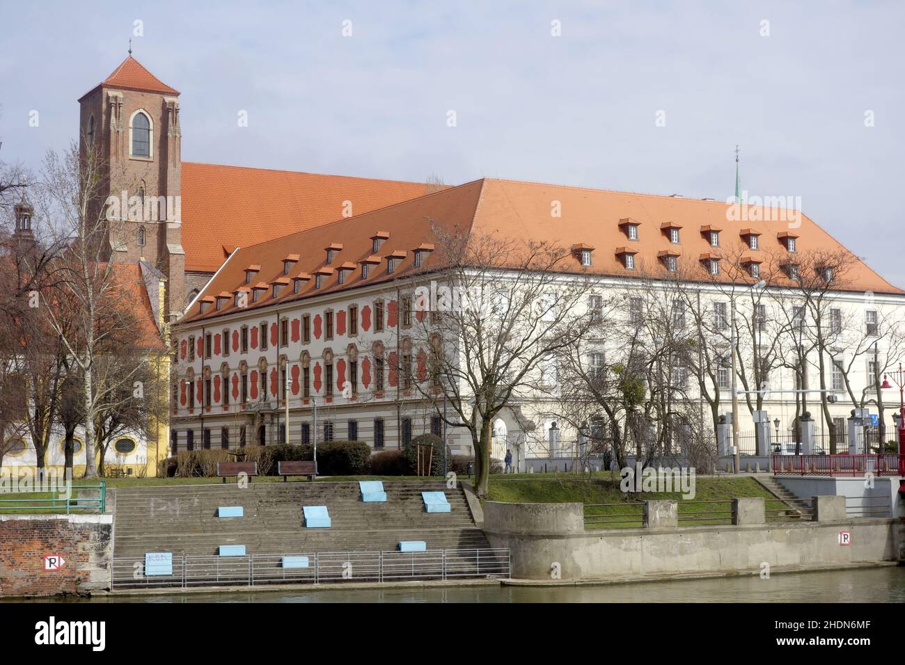 kirche, breslau, St. maria am Sand, Kirchen, Wroclaws Stockfoto