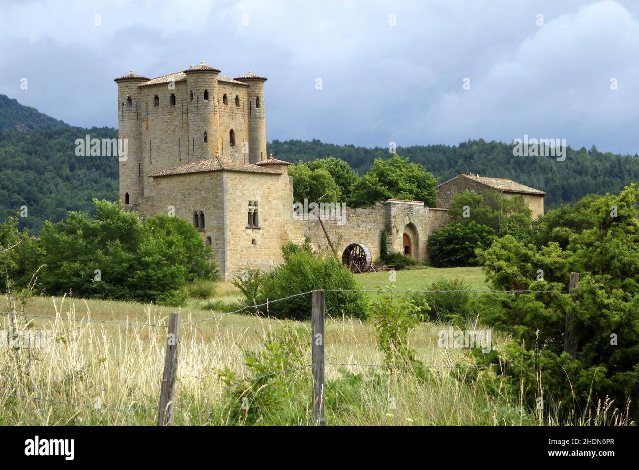 Mittelalter, Ruinen, Chateau d'arques, mittelalterliche Ruinen, Ruine Stockfoto