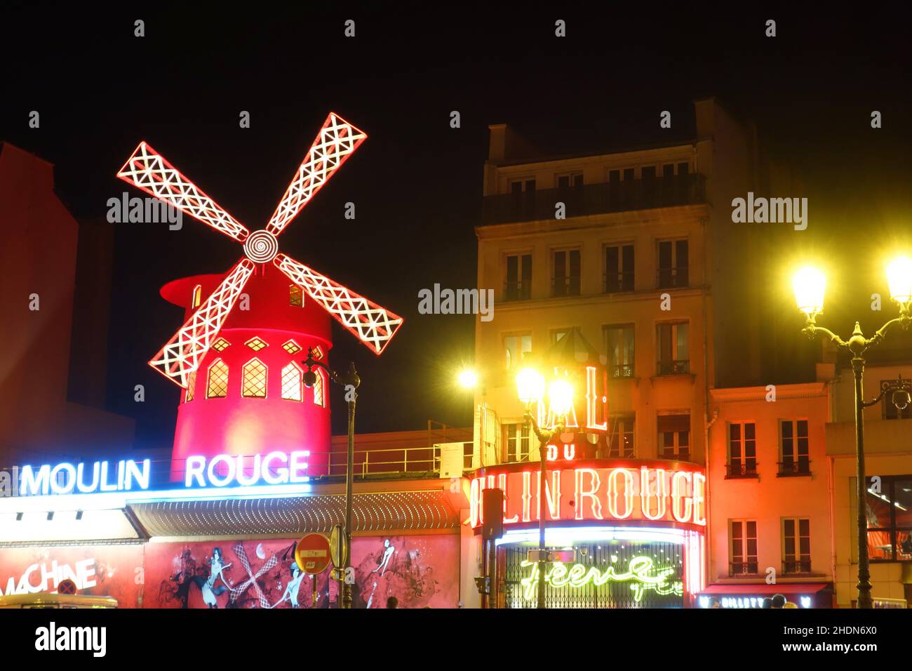 paris, moulin Rouge, moulin Rouges Stockfoto