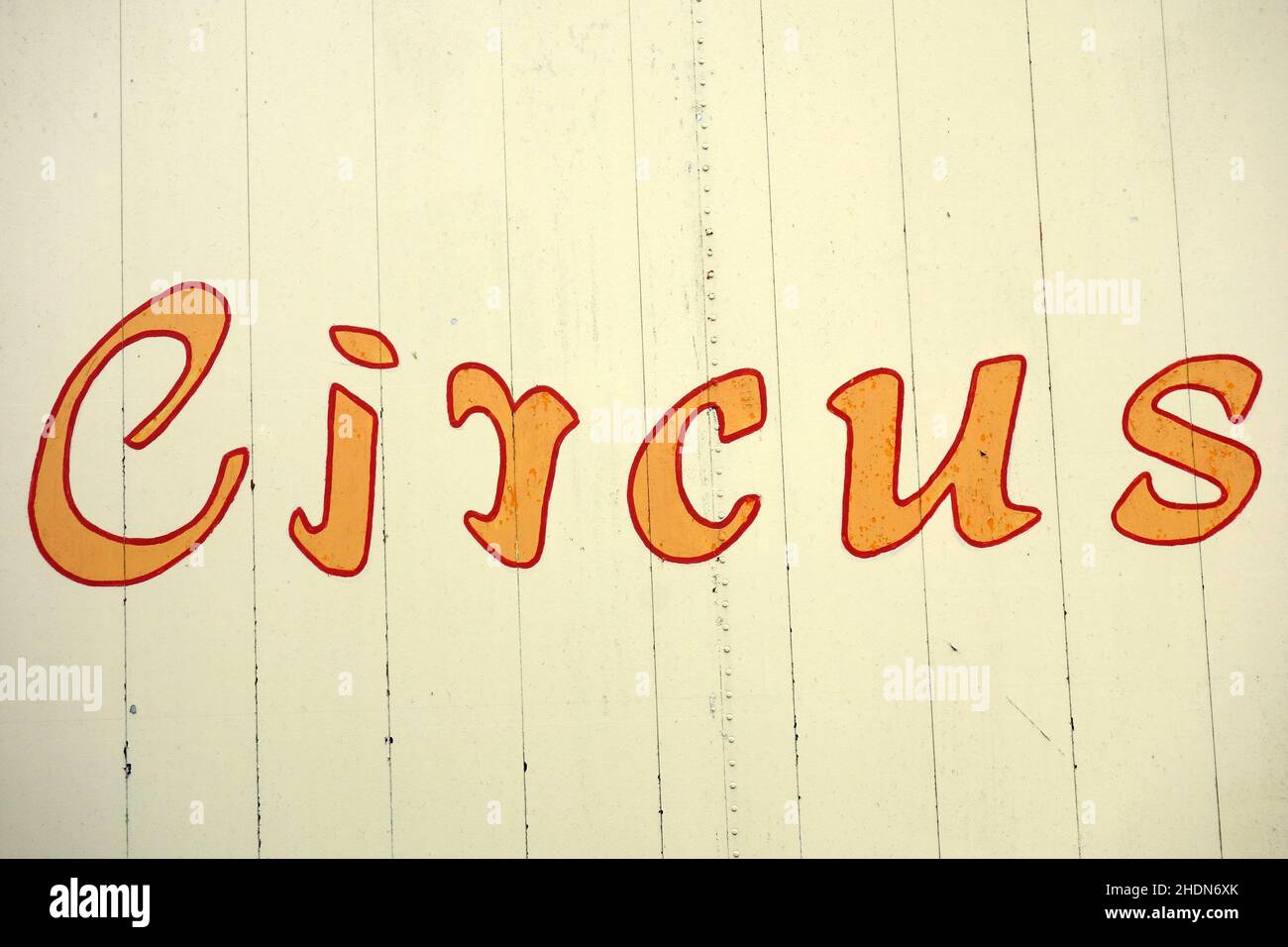 Typografie, Zirkus, Typografien Stockfoto