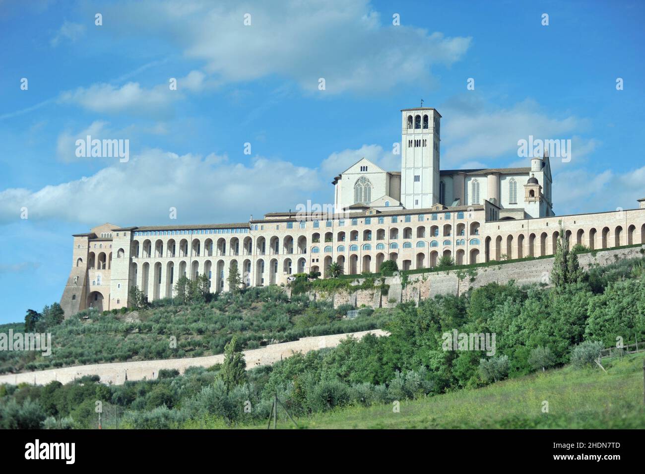 basilika des heiligen franziskus von assisi, Basilika von assisi Stockfoto