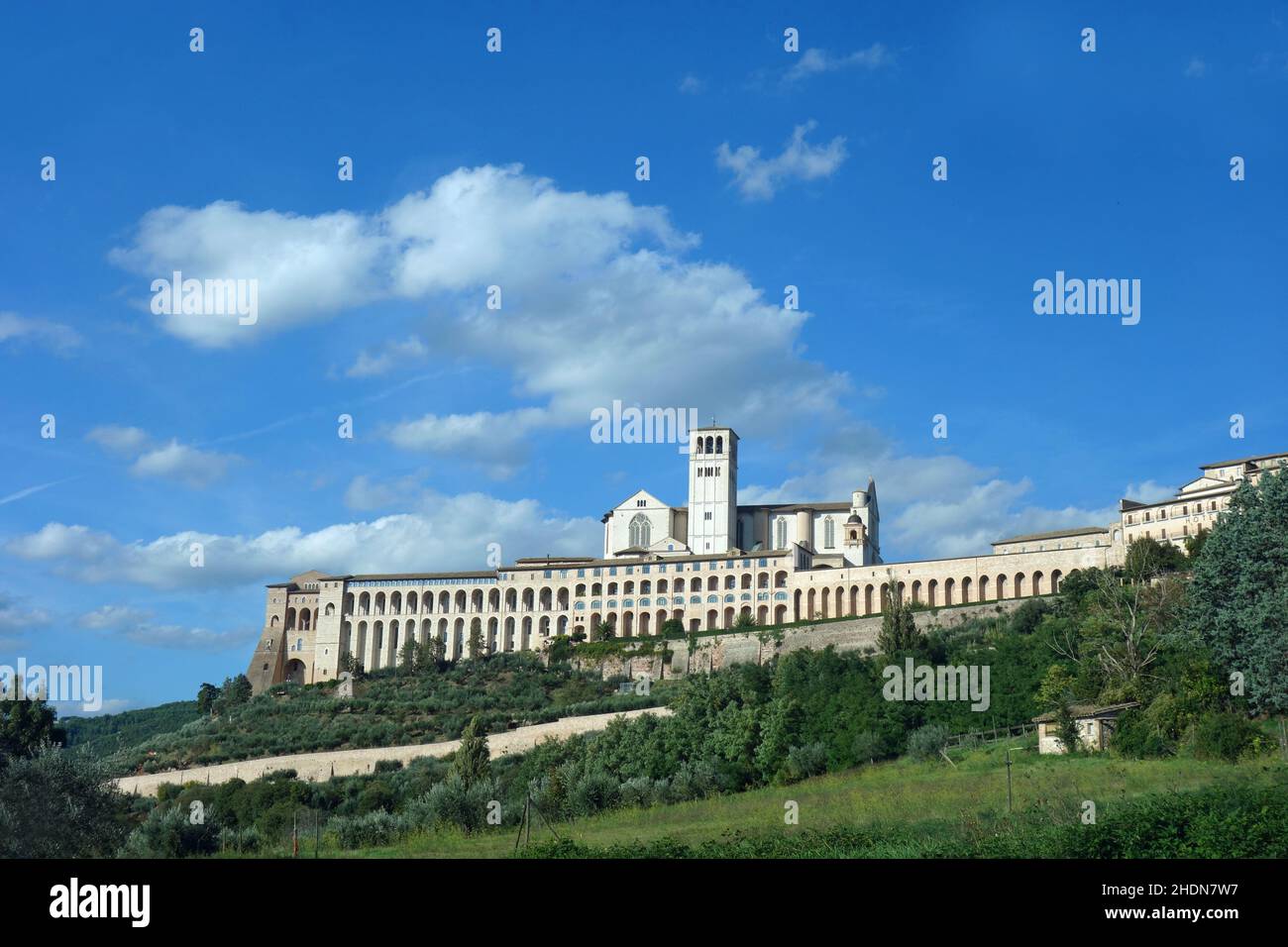 basilika des heiligen franziskus von assisi, Basilika von assisi Stockfoto