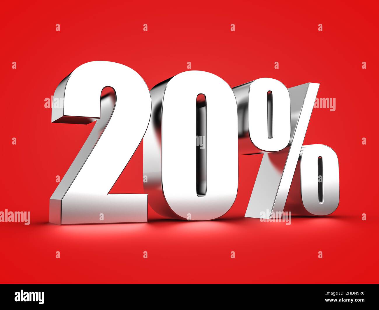 Verkauf, Prozent, 20 %, Umsatz, Prozent Stockfoto