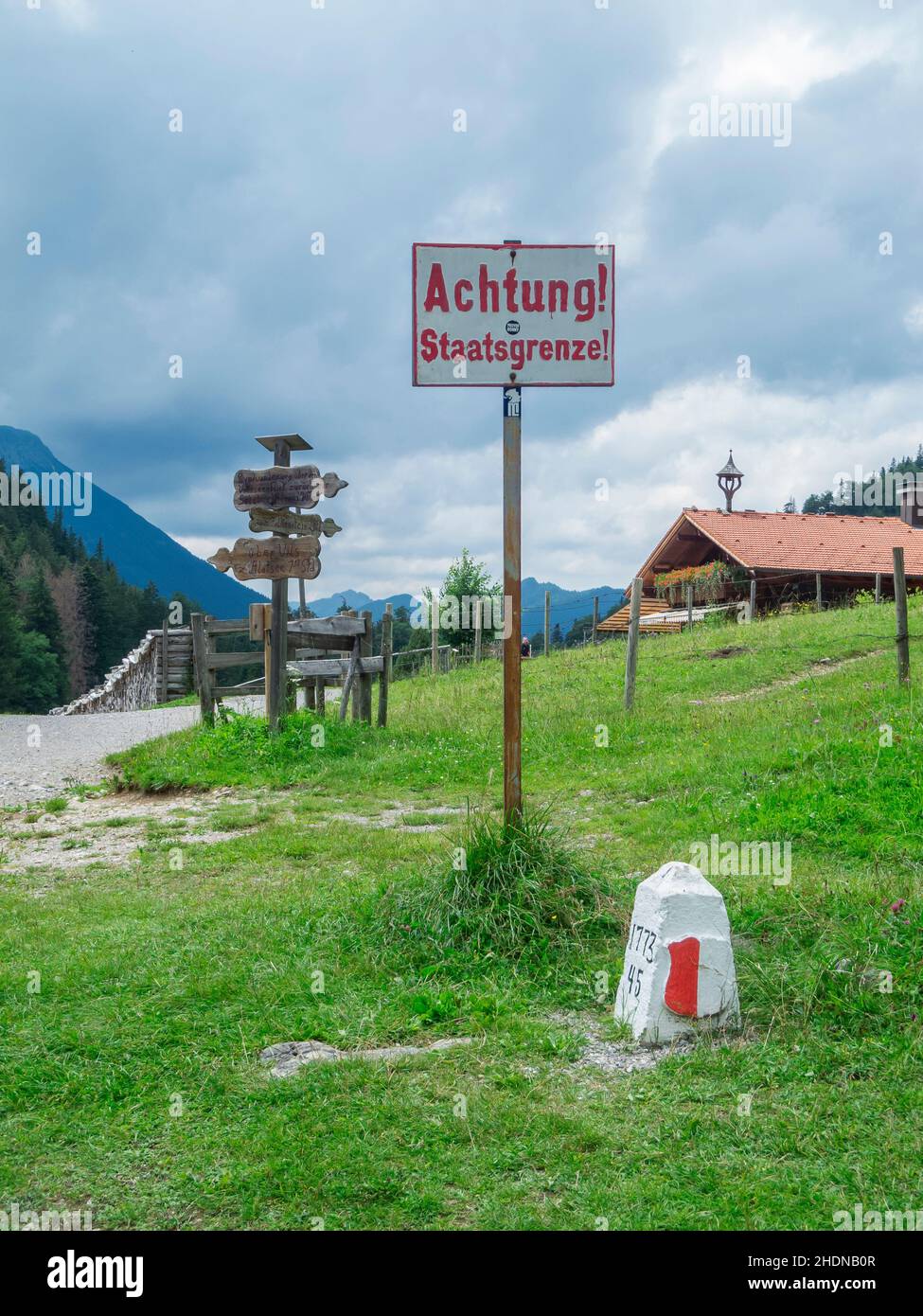 Grenze, Staatsgrenze, Grenzen, nationale Grenze, Staatsgrenzen Stockfoto