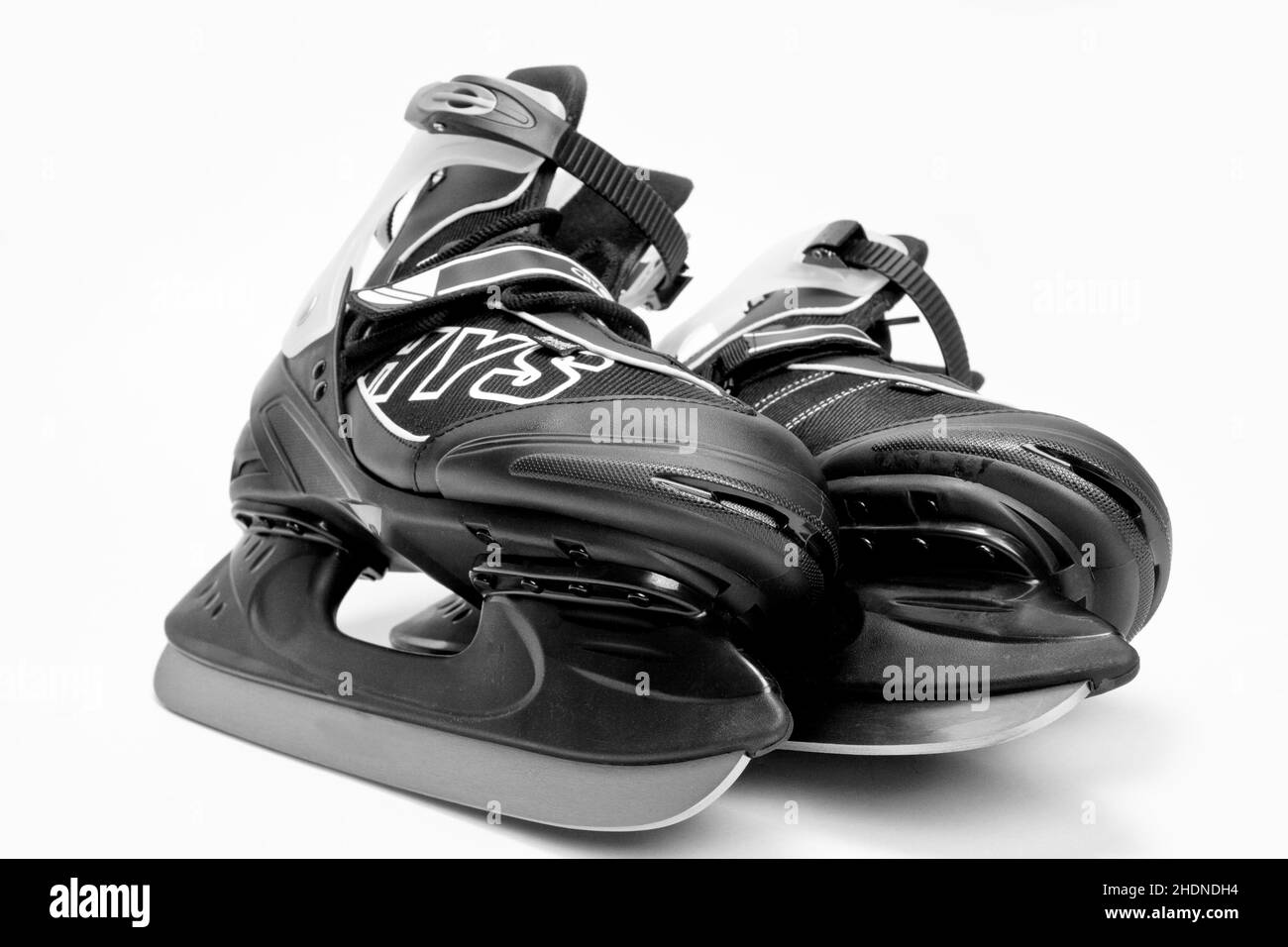 Schlittschuh, Läufer, Hockeyschuhe, Schlittschuhe, Schlittschuhe, Jogger, Läufer, Stiefel, Stiefel Stockfoto