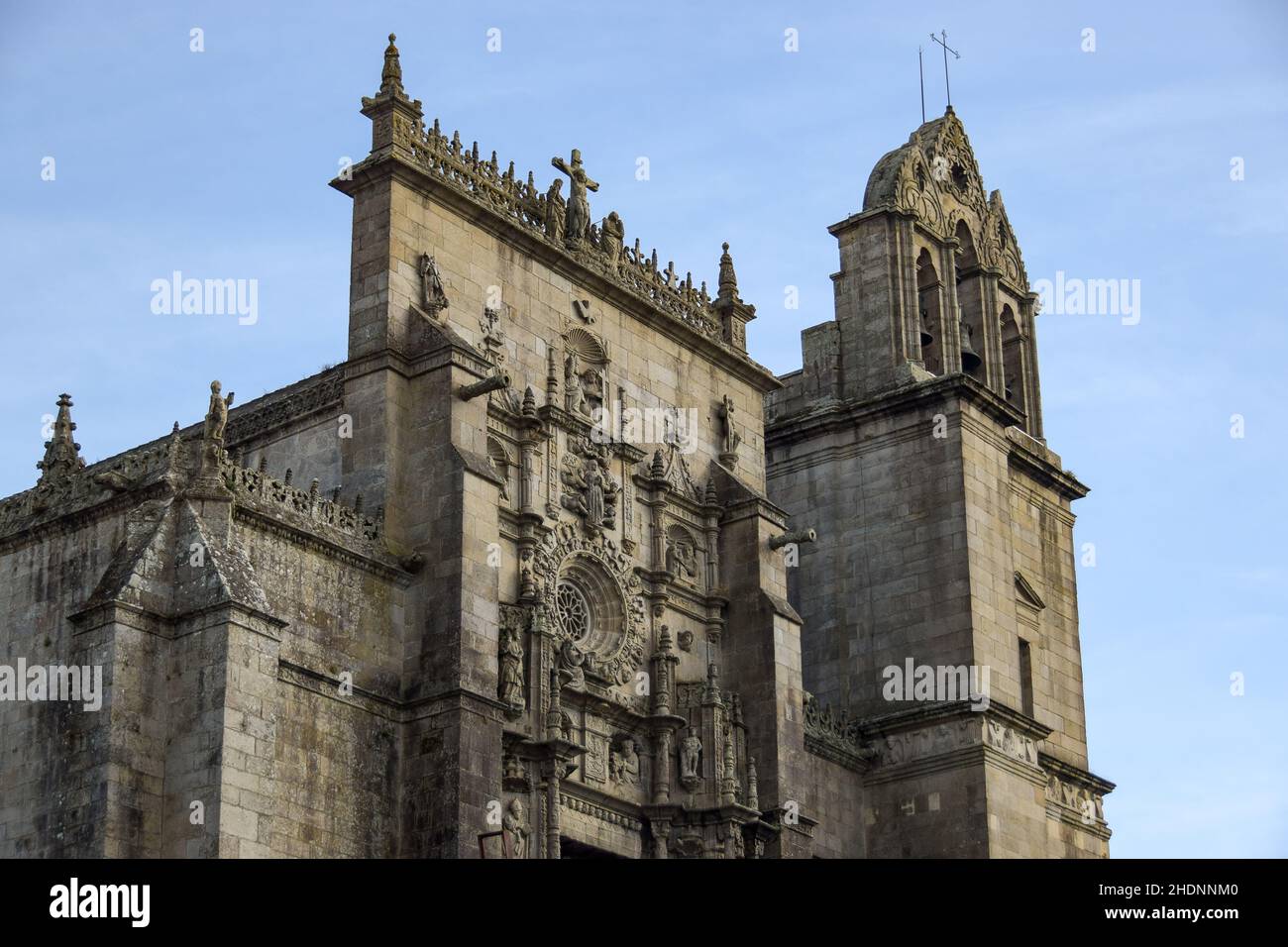 Foto der Real Basilica de Santa Maria la Mayor Pontevedra, Spanien Stockfoto