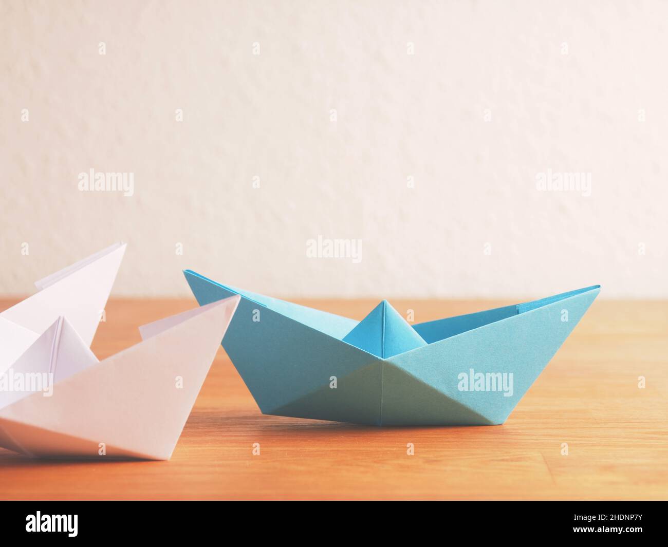 Papierboot, Papierboote Stockfoto
