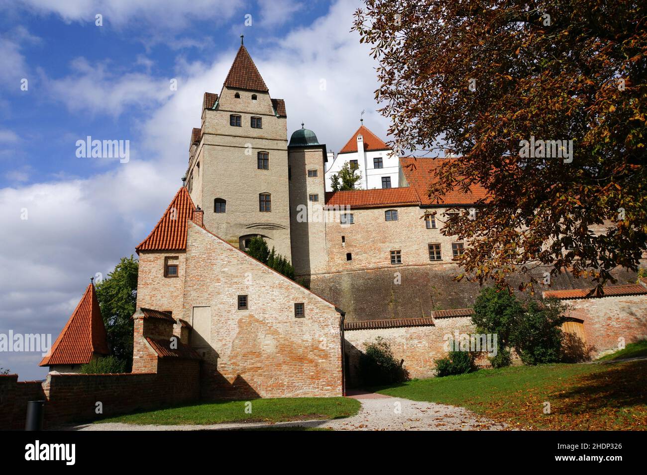 Schloss trausnitz, landshut, Schloss trausnitzs, Landshuts Stockfoto