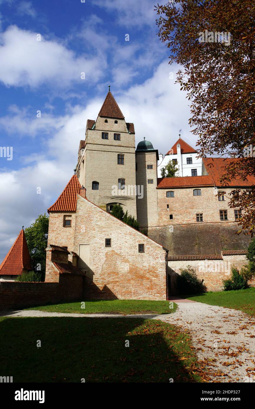 Schloss trausnitz, landshut, Schloss trausnitzs, Landshuts Stockfoto