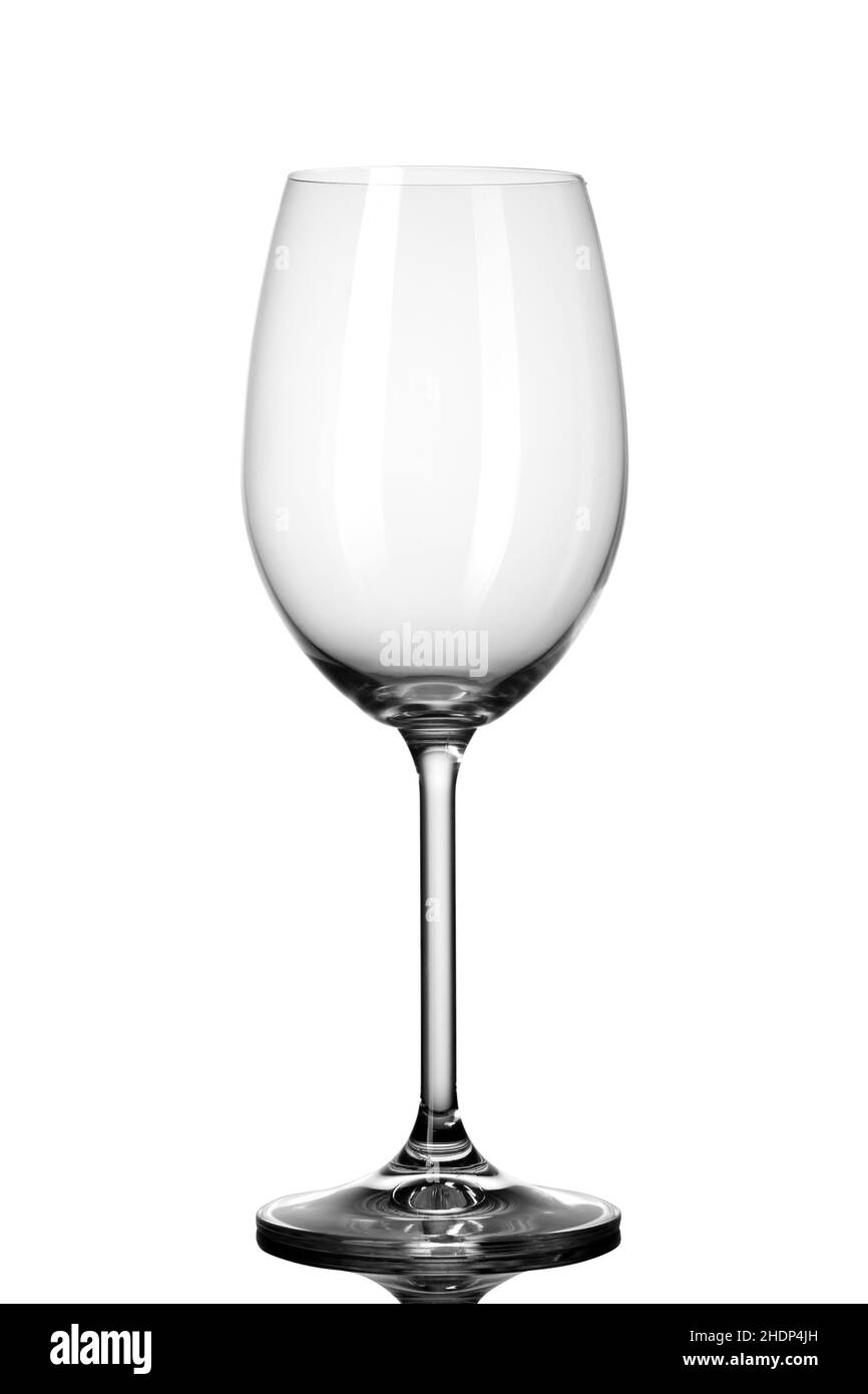 Leer, Weinglas, Rotweinglas, Leergut, Glasware Stockfoto
