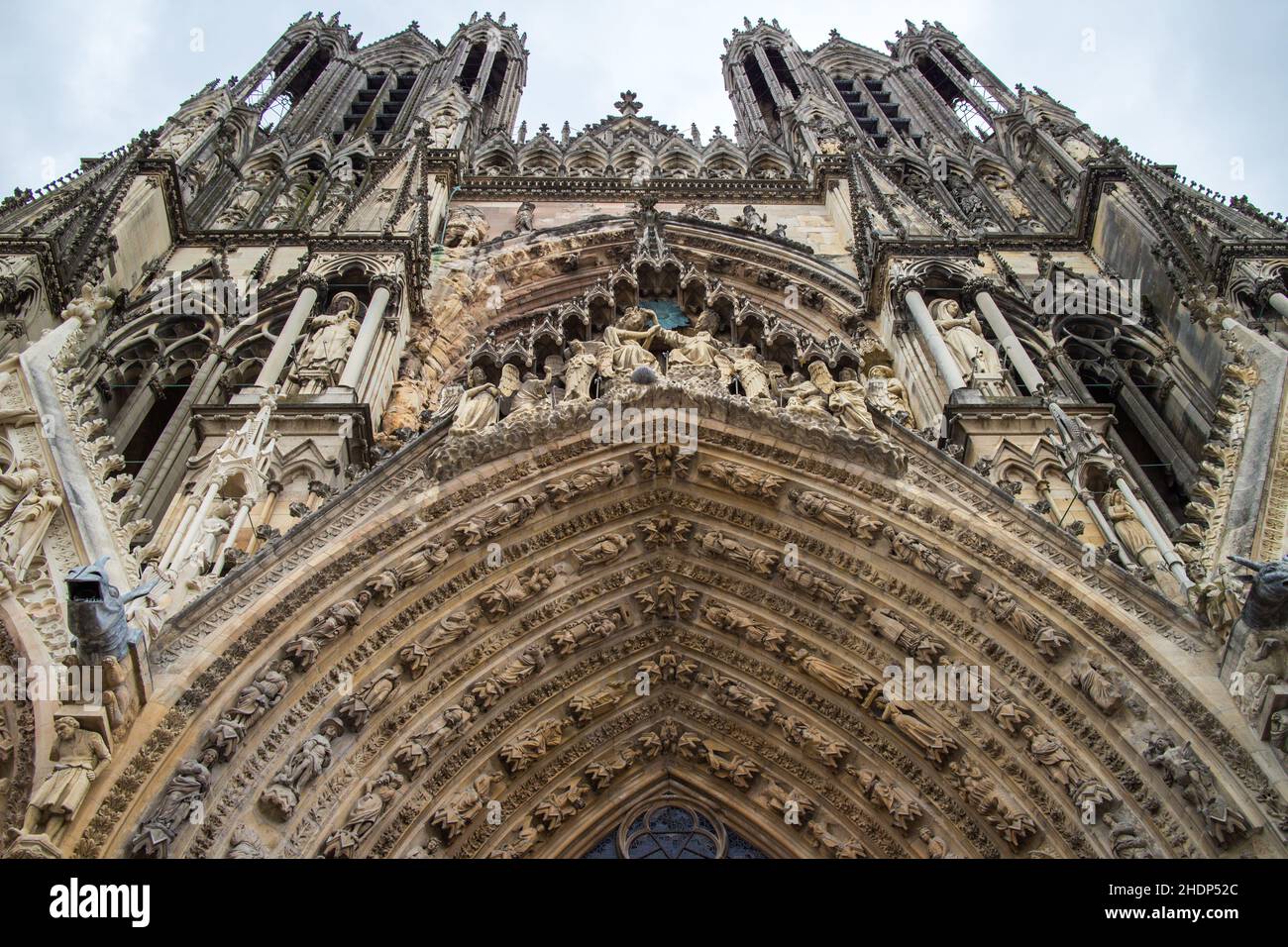 gotik, notre dame, kathedrale von reims, Gotik, notre dames, kathedrale notre-dame von reims, notre-dame de reims, unsere Dame von reims Stockfoto