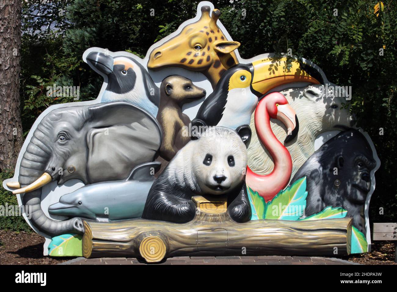 Schild, Werbung, Zoo, Schilde, Zoos Stockfoto