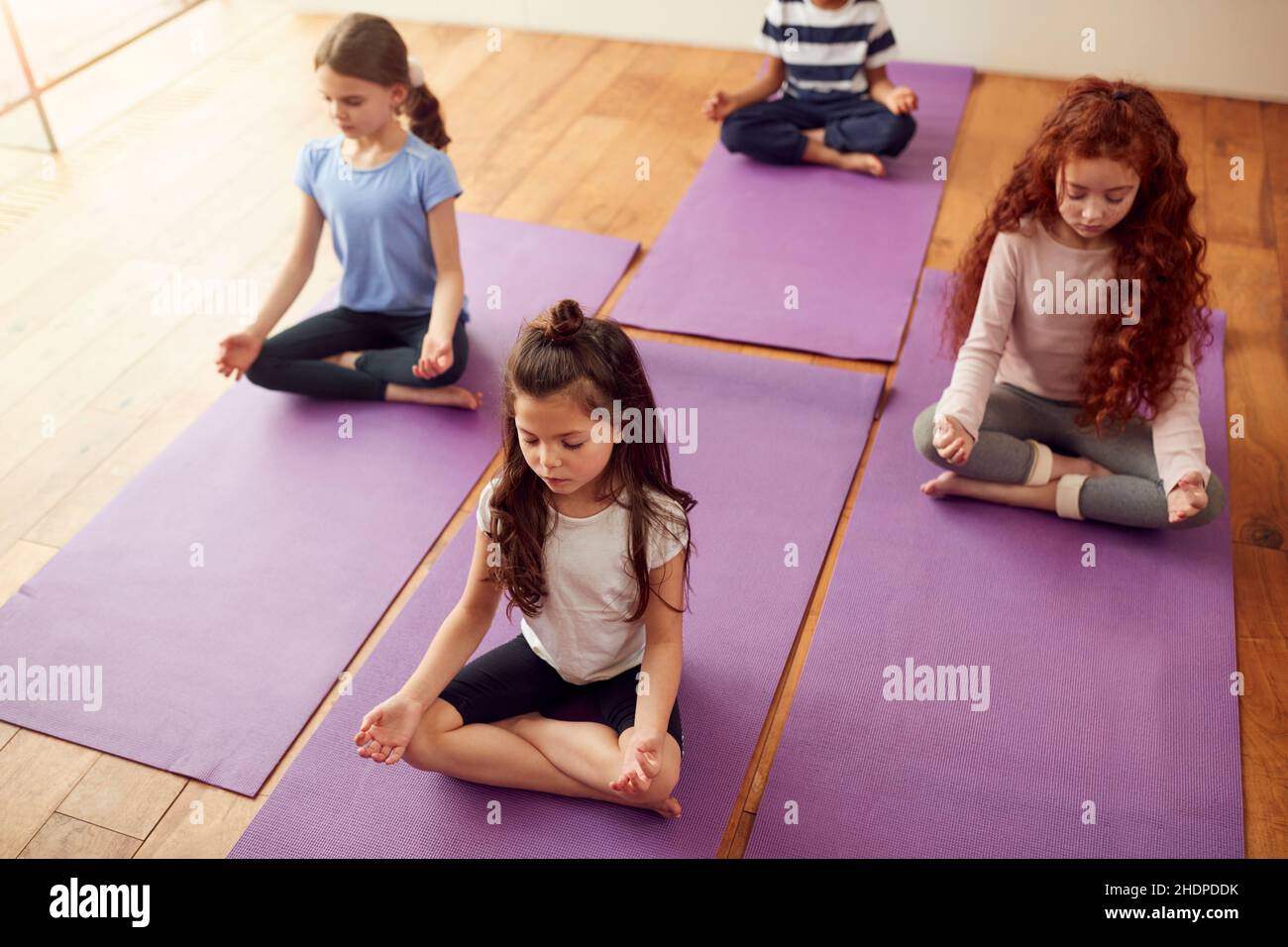 Meditieren, Yoga, Achtsamkeit, Meditieren, Yogas Stockfoto