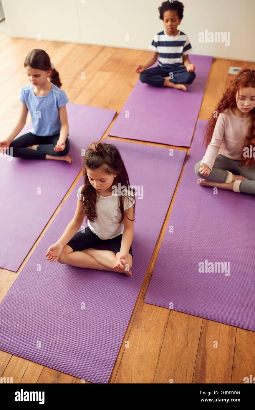 Yoga, meditieren, Yogas, meditieren Stockfoto