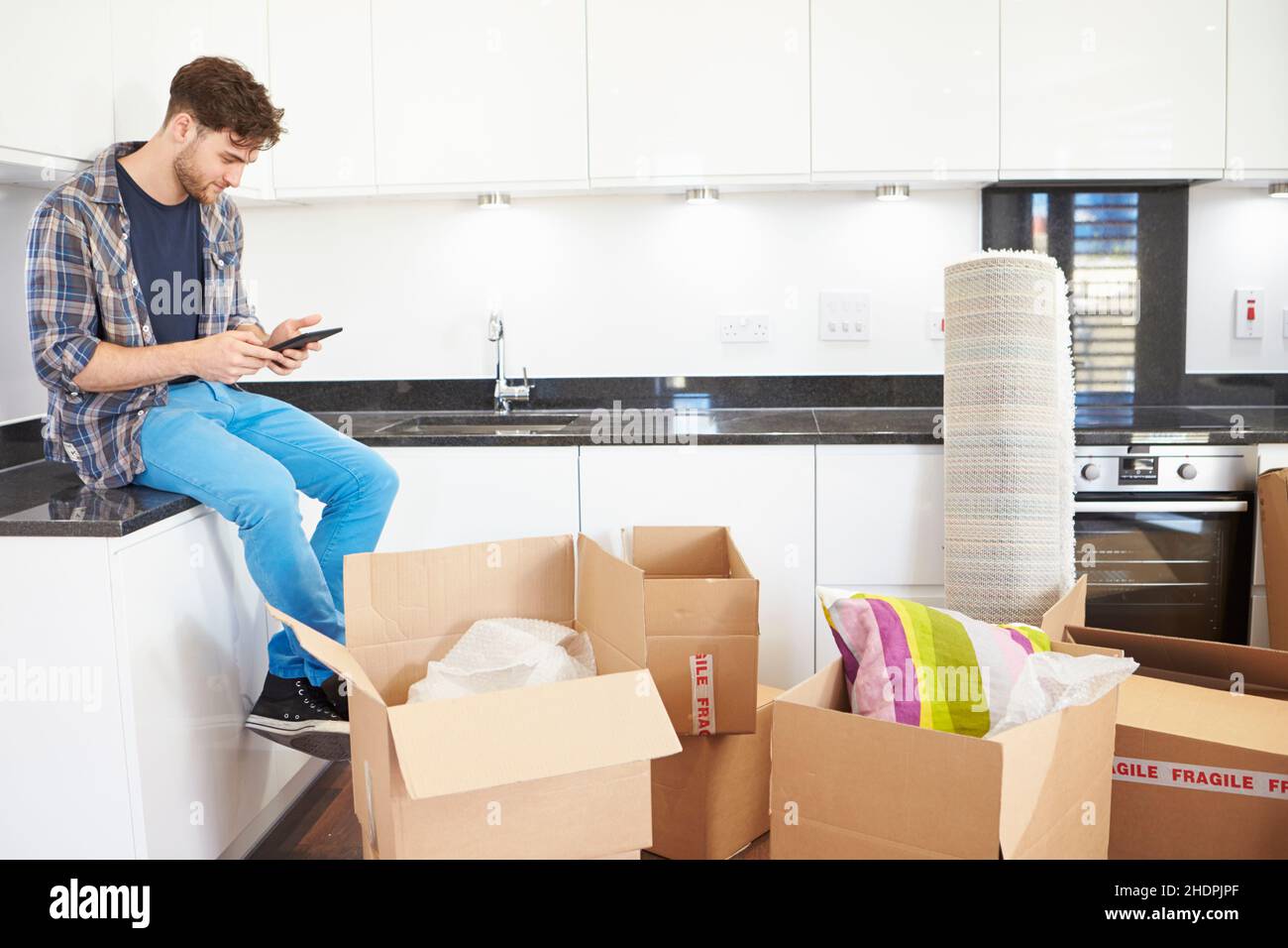 Umzug, Umzug, Einzug, Umzug, Verlagerungen, Einzug Stockfoto