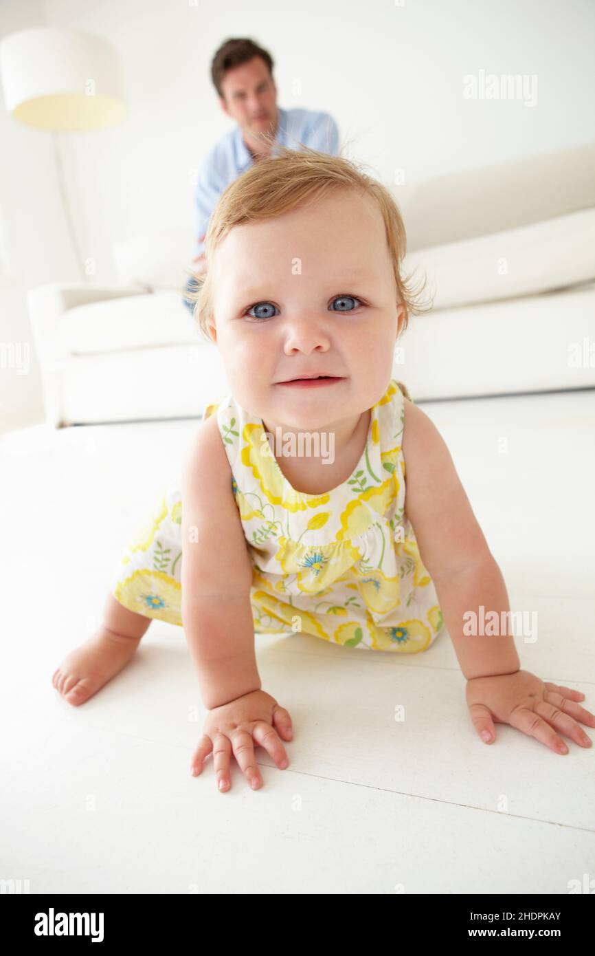 Kleinkinder, Krabbeltiere, Säuglinge, Kleinkinder Stockfoto