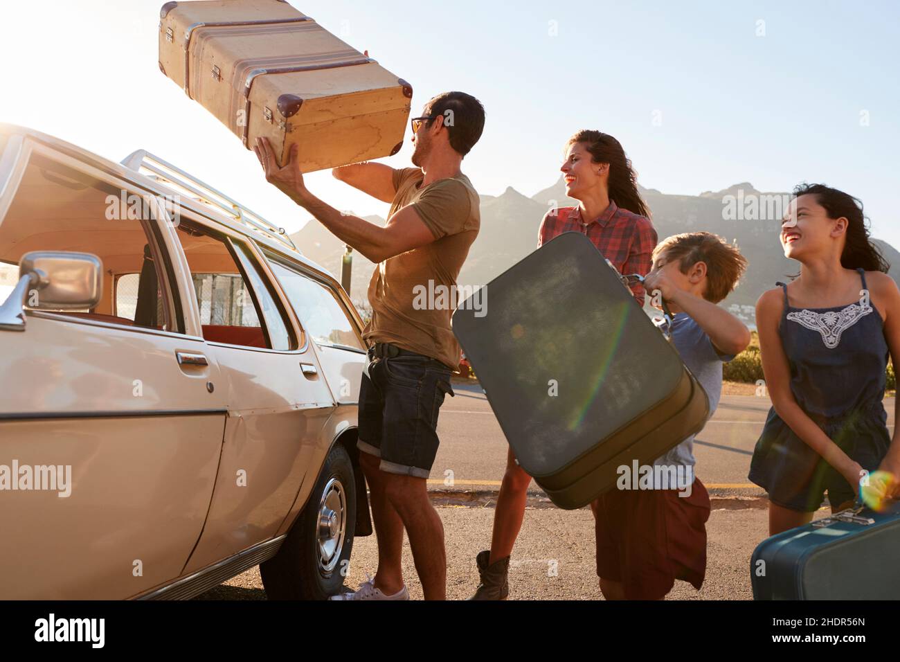 Familie, Familienurlaub, Reisen, Familien, Urlaub, Urlaub, Reisen Stockfoto