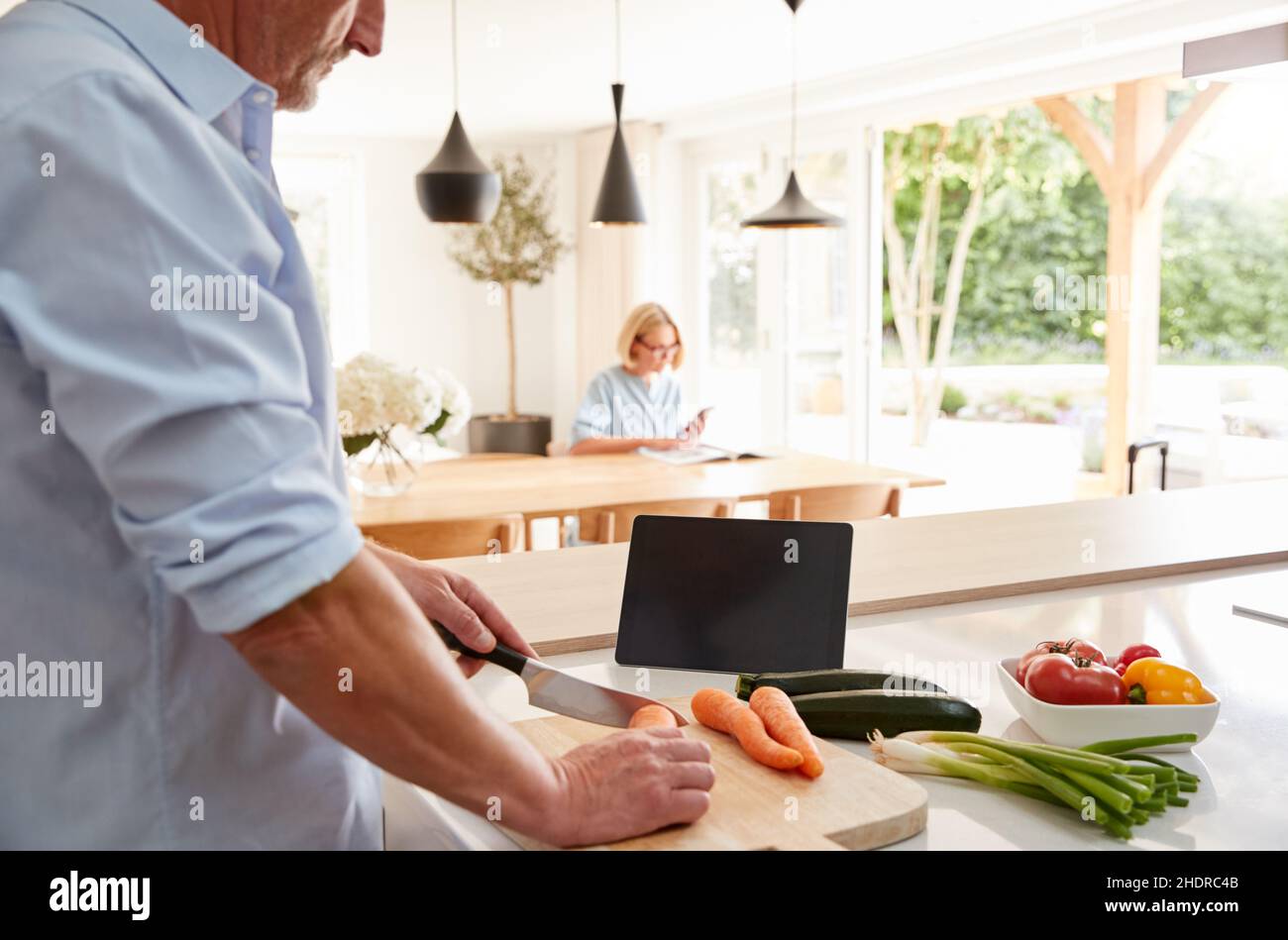 Zuhause, Kochen, Essen, Zubereiten, Häuser, Zum Kochen, Mahlzeiten Stockfoto